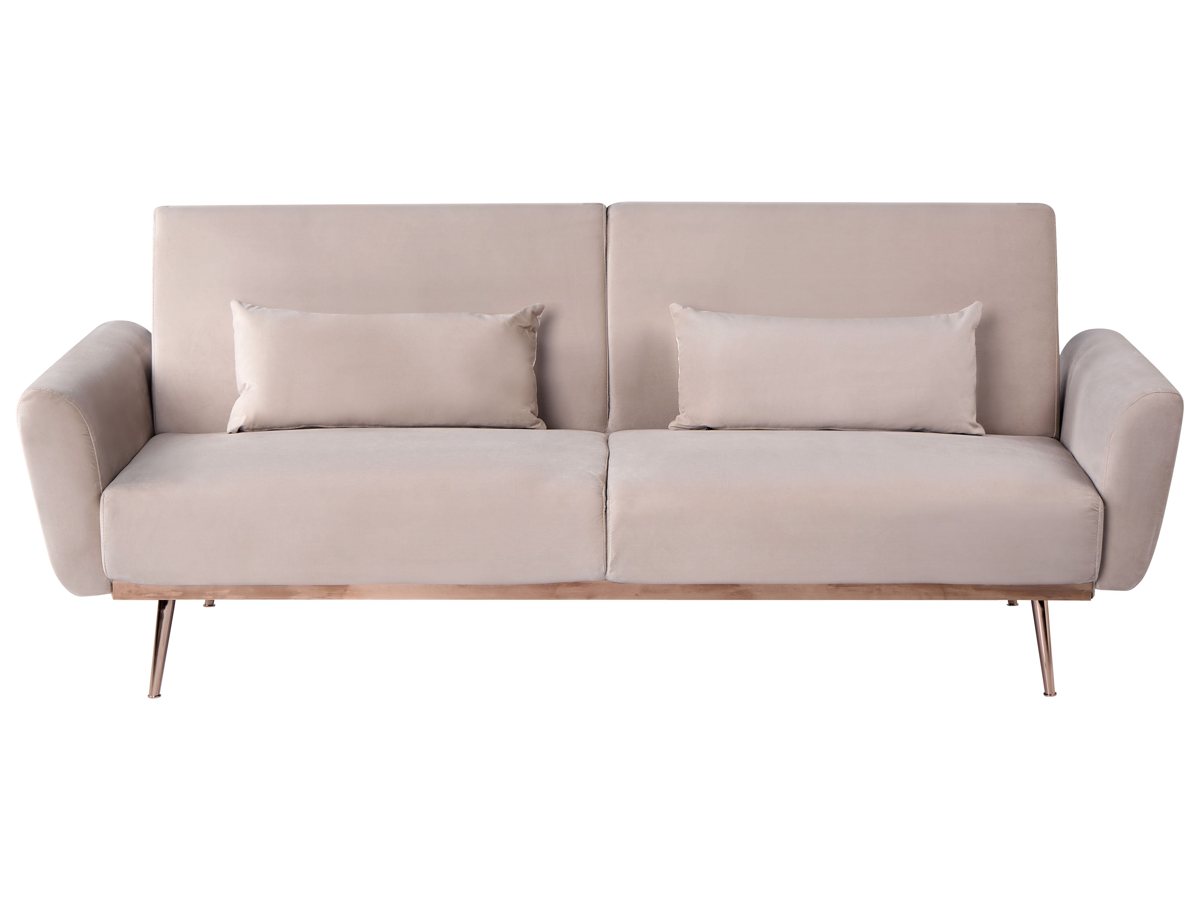Sofa Bed 3 Seater EINA Velvet Taupe
