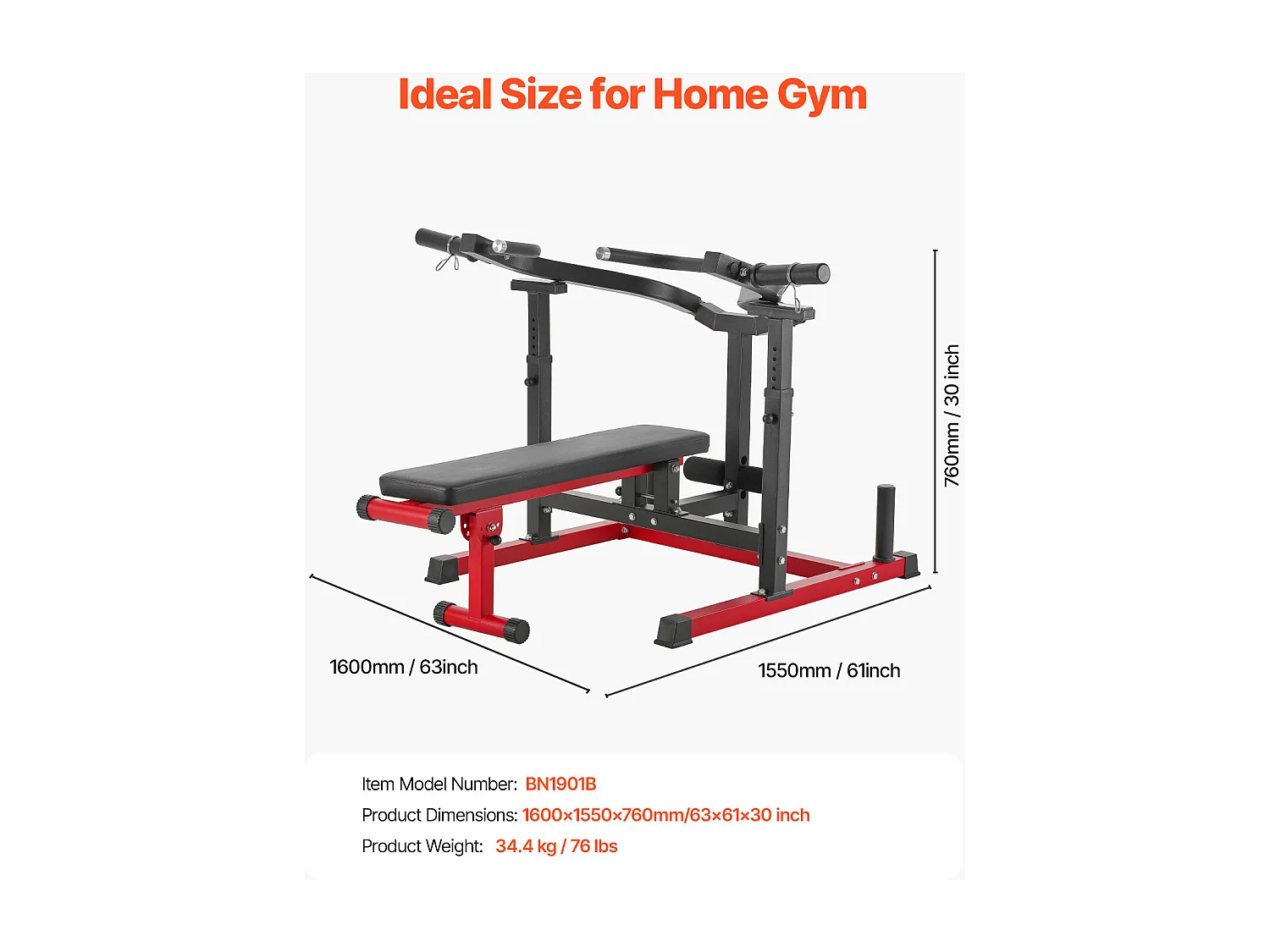 Banc de Musculation SucceBuy, Presse Pectorale, Développé Couché Incliné et Plat, pour Salles de Sport à Domicile et Centres de Fitness