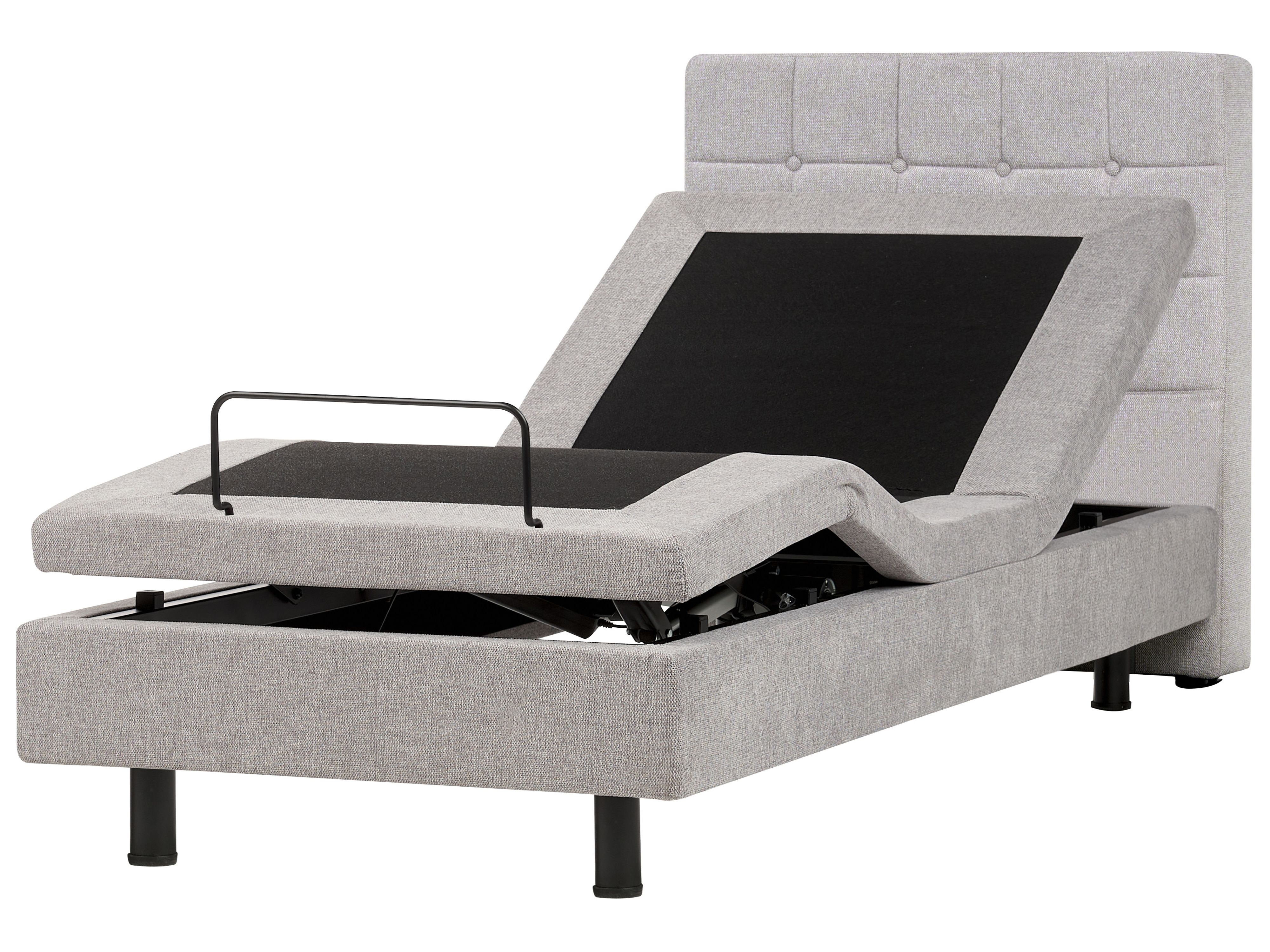 Adjustable Bed Fabric DUKE 90 x 200 cm (EU Single) Light Grey