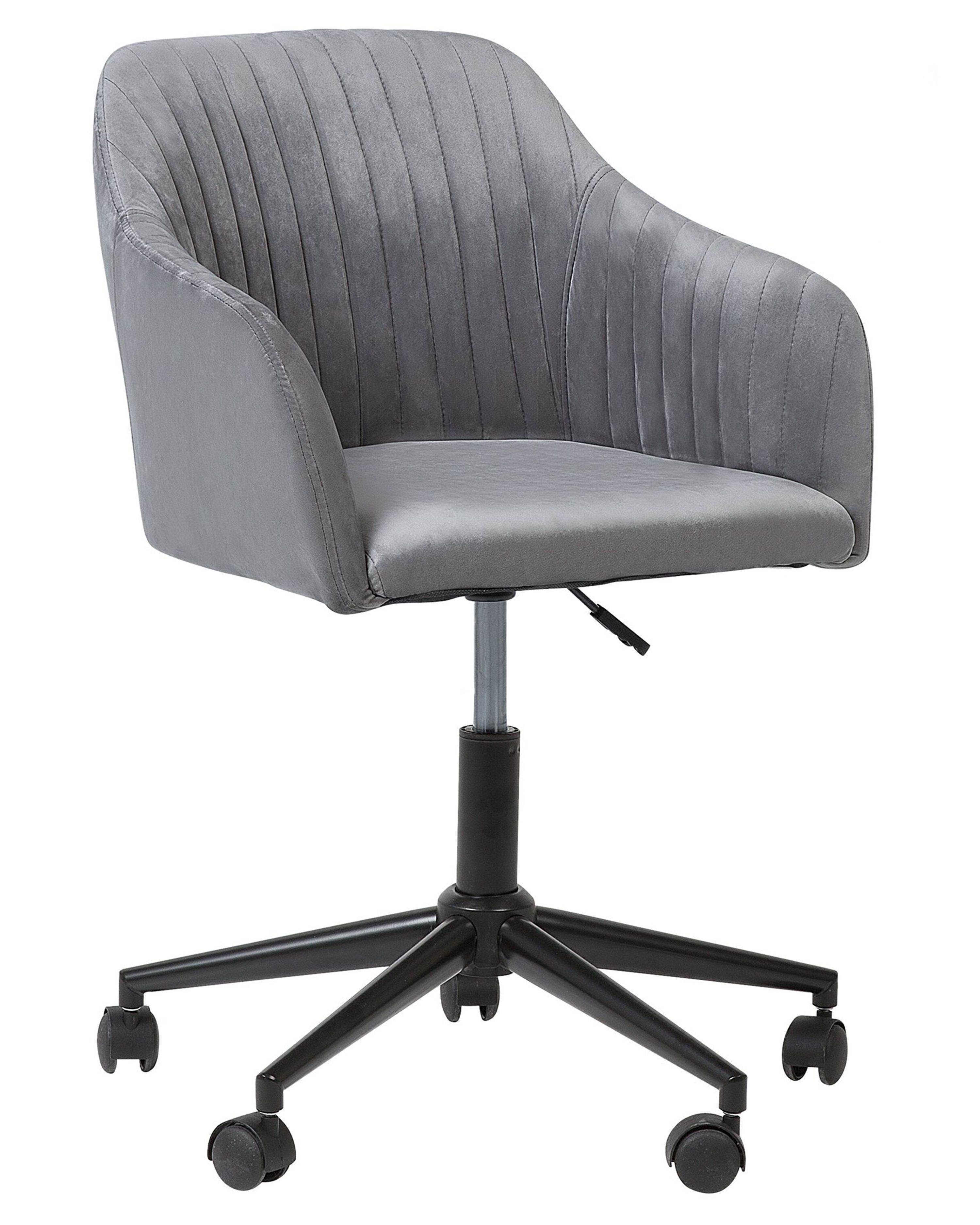 Desk Chair VENICE Velvet Grey
