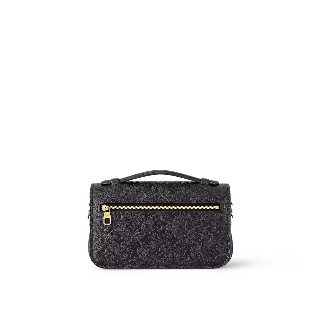 Louis Vuitton Pochette Métis East West | Black Monogram Empreinte Leather Crossbody Bag - COZYMIZE