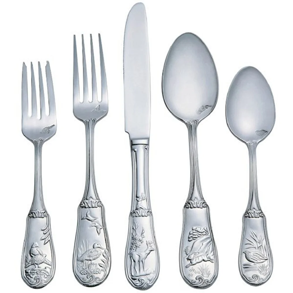 Spode Woodland 18/10 Stainless Steel 20pc. Flatware Set (Service for Four)