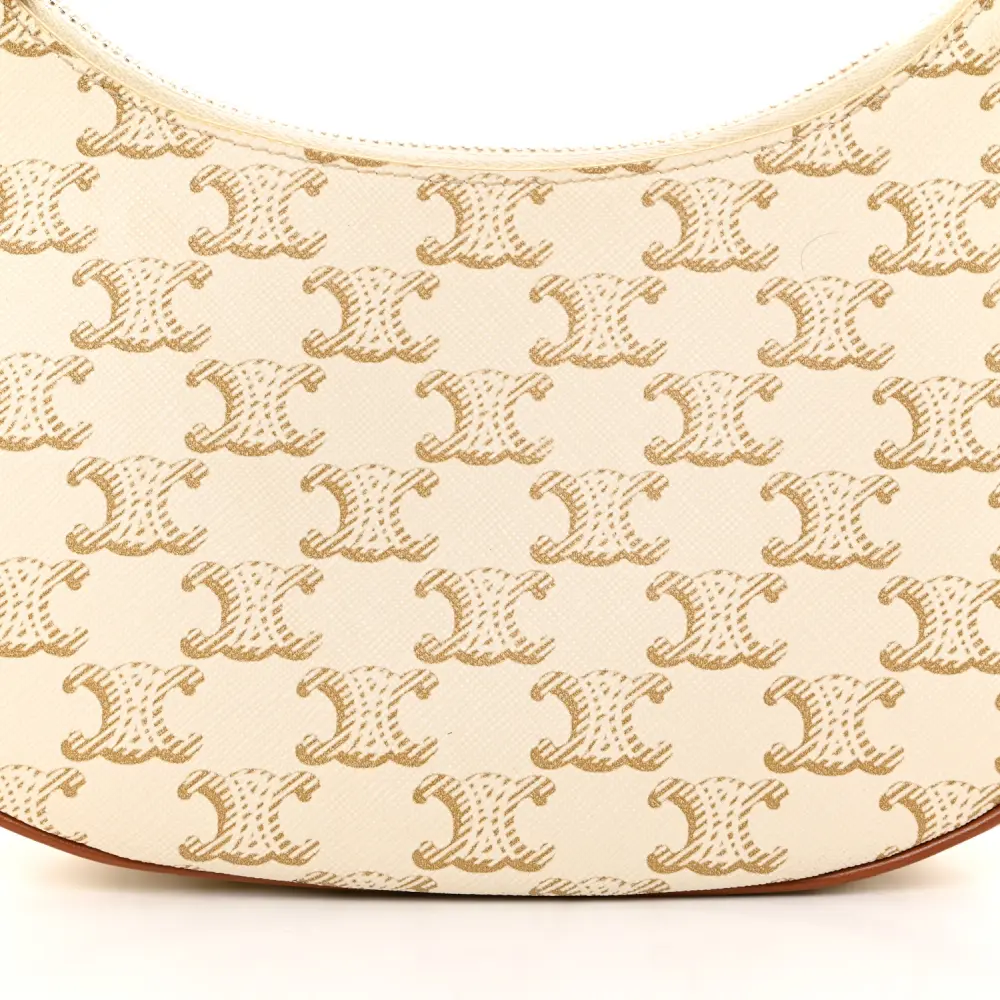 Mirror Quality Replica Celine White Canvas & Leather Ava Bag1:1High-quality replica