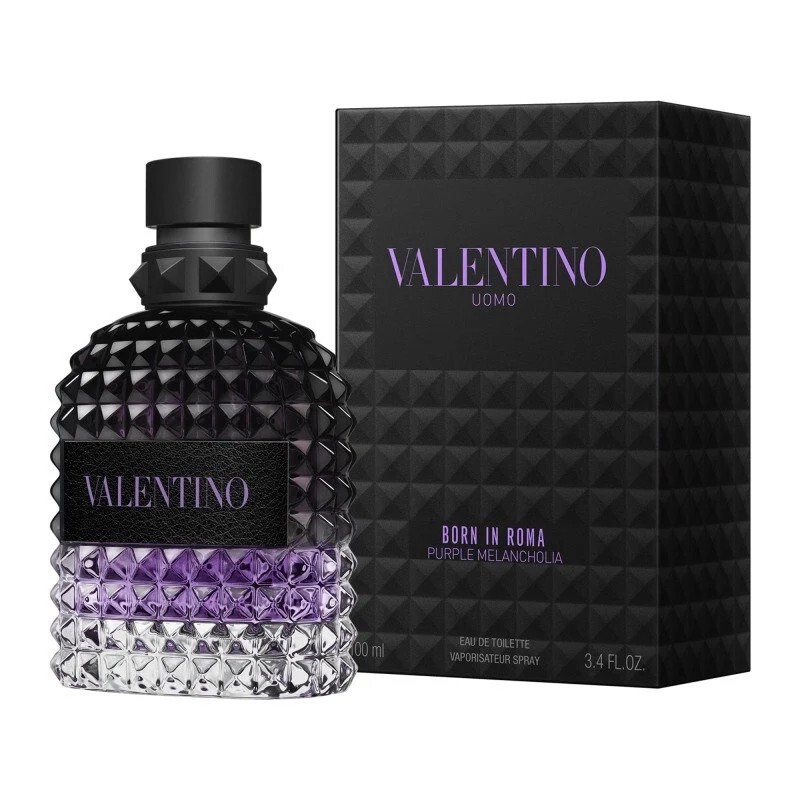 Valentino Uomo Born in Roma Purple Melancholia Eau de Toilette - 3.4 oz / 100 ml - COZYMIZE