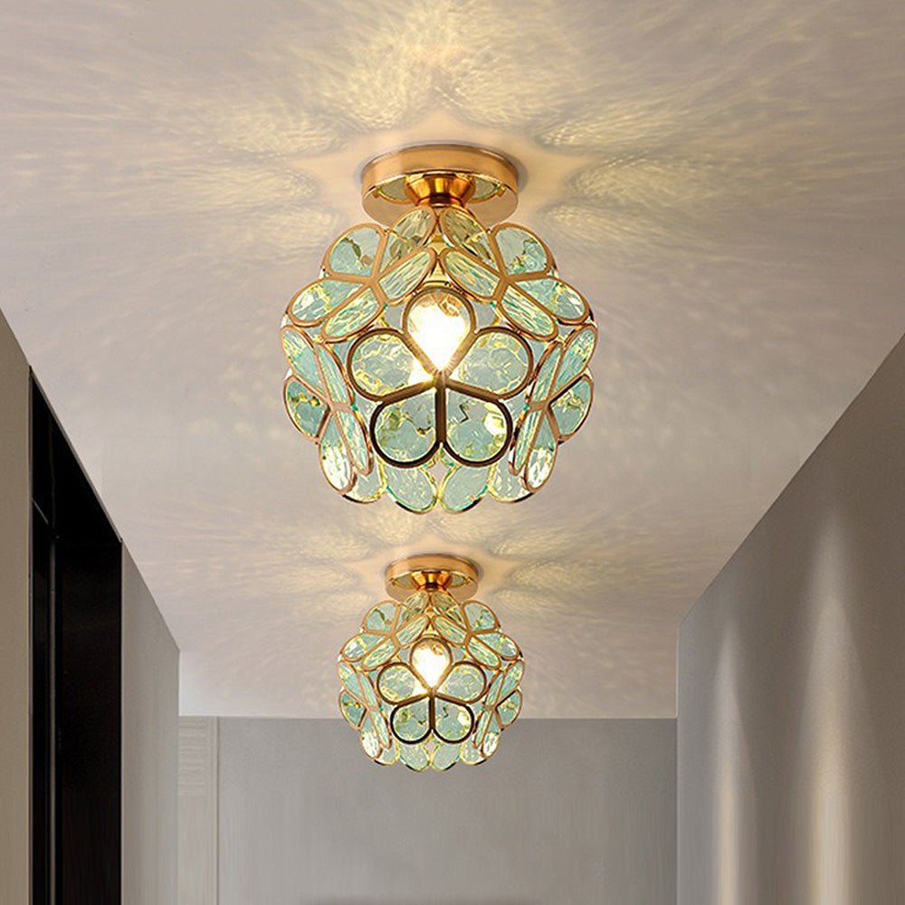 PetalLicht - Glazen Lamp met Bloemdesign