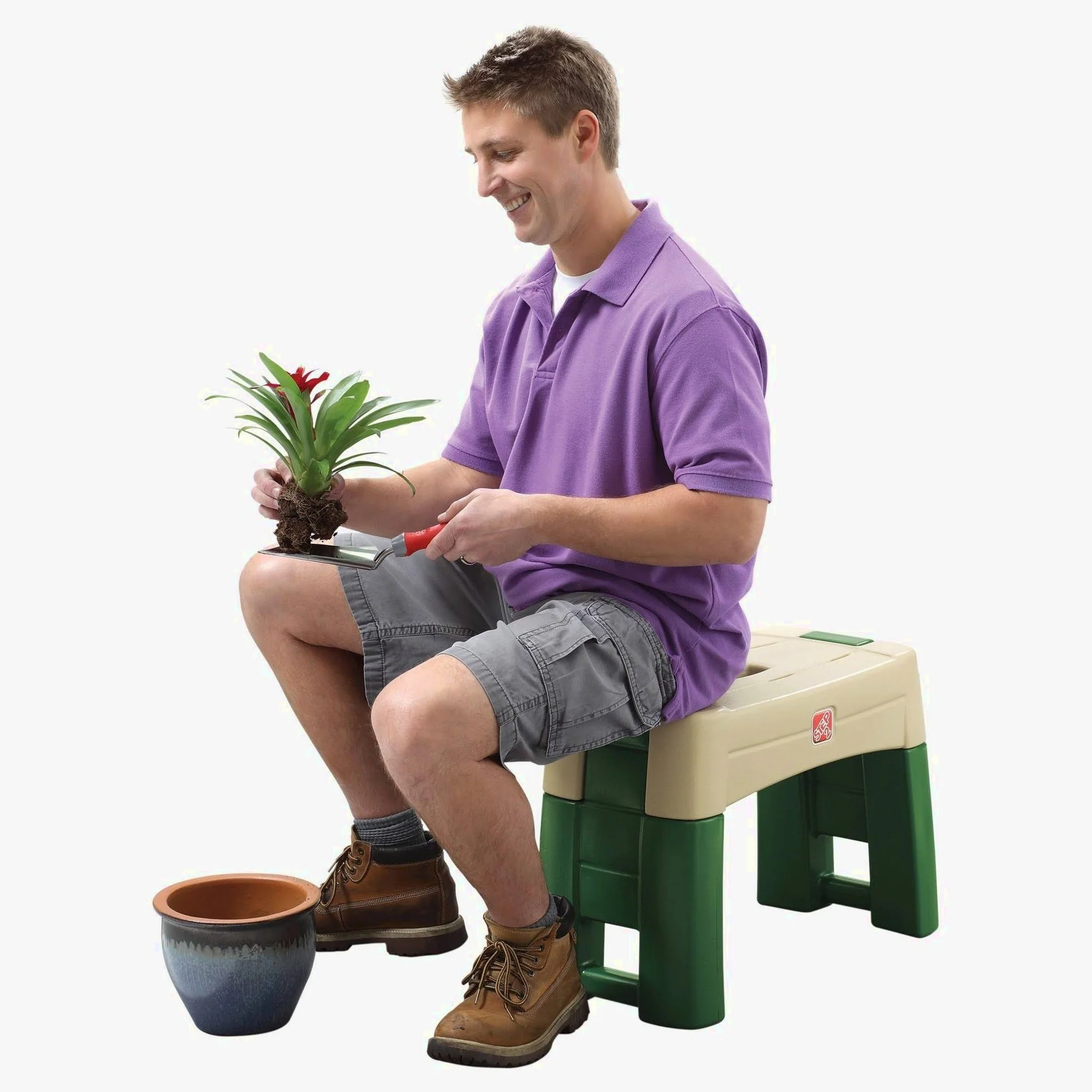 Step 2 Garden Kneeler Seat, Green - 16.25 in H x 21.75 in W x 10.75 in D - Image 6 Step 2 Garden Kneeler Seat, Green - 16.25 in H x 21.75 in W x 10.75 in D - Image 6