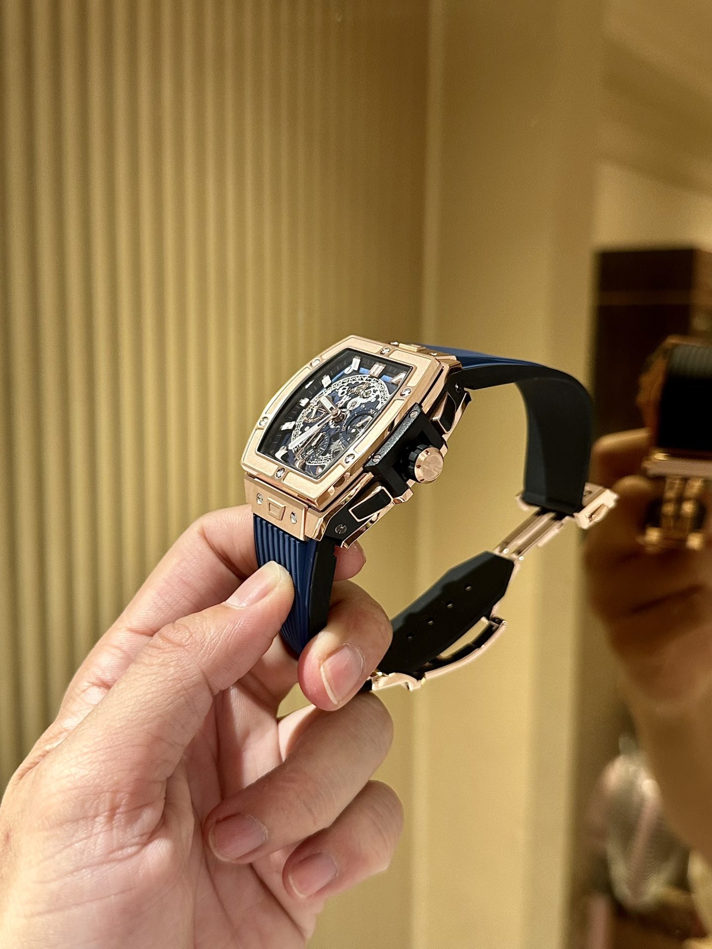 Hublot Replica 1:1 Watch Spirit Of Big Bang Blue Chronograph King Gold 42mm - Top club