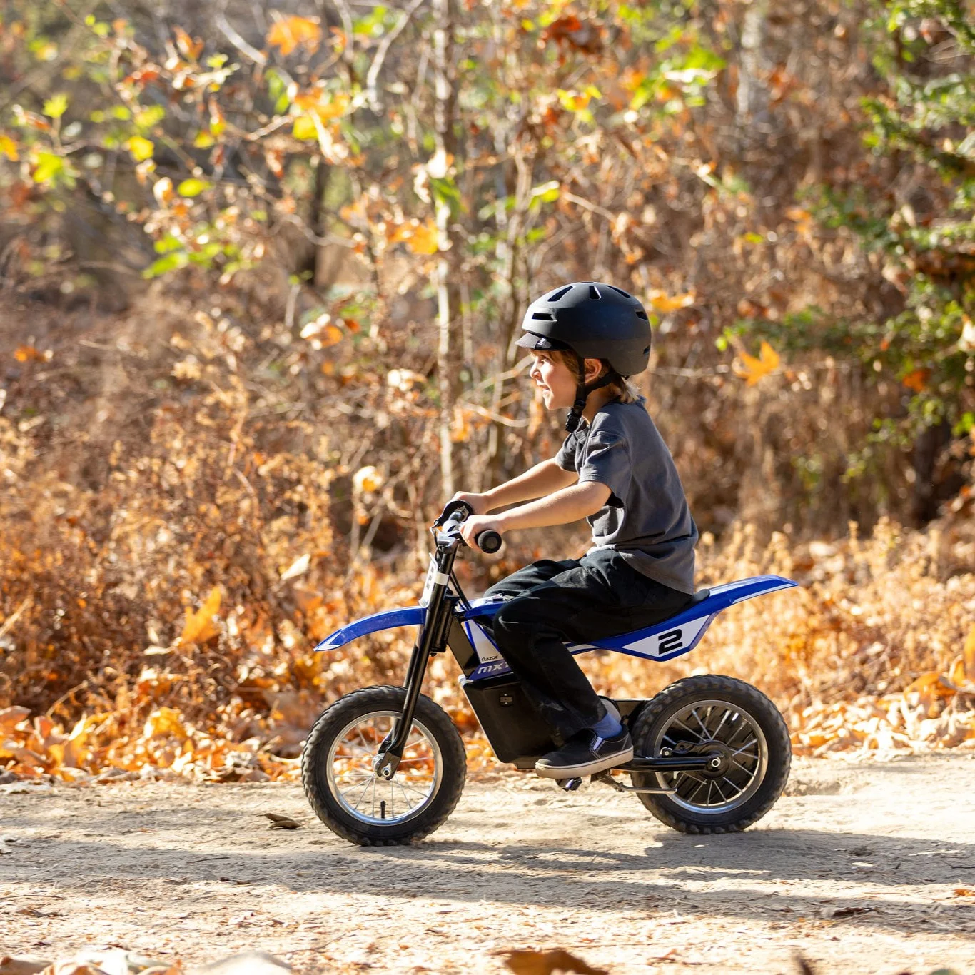 Razor Dirt Rocket MX125 Electric-Powered Dirt Bike - Black with Decal Included, for Child 5+ - Image 32
