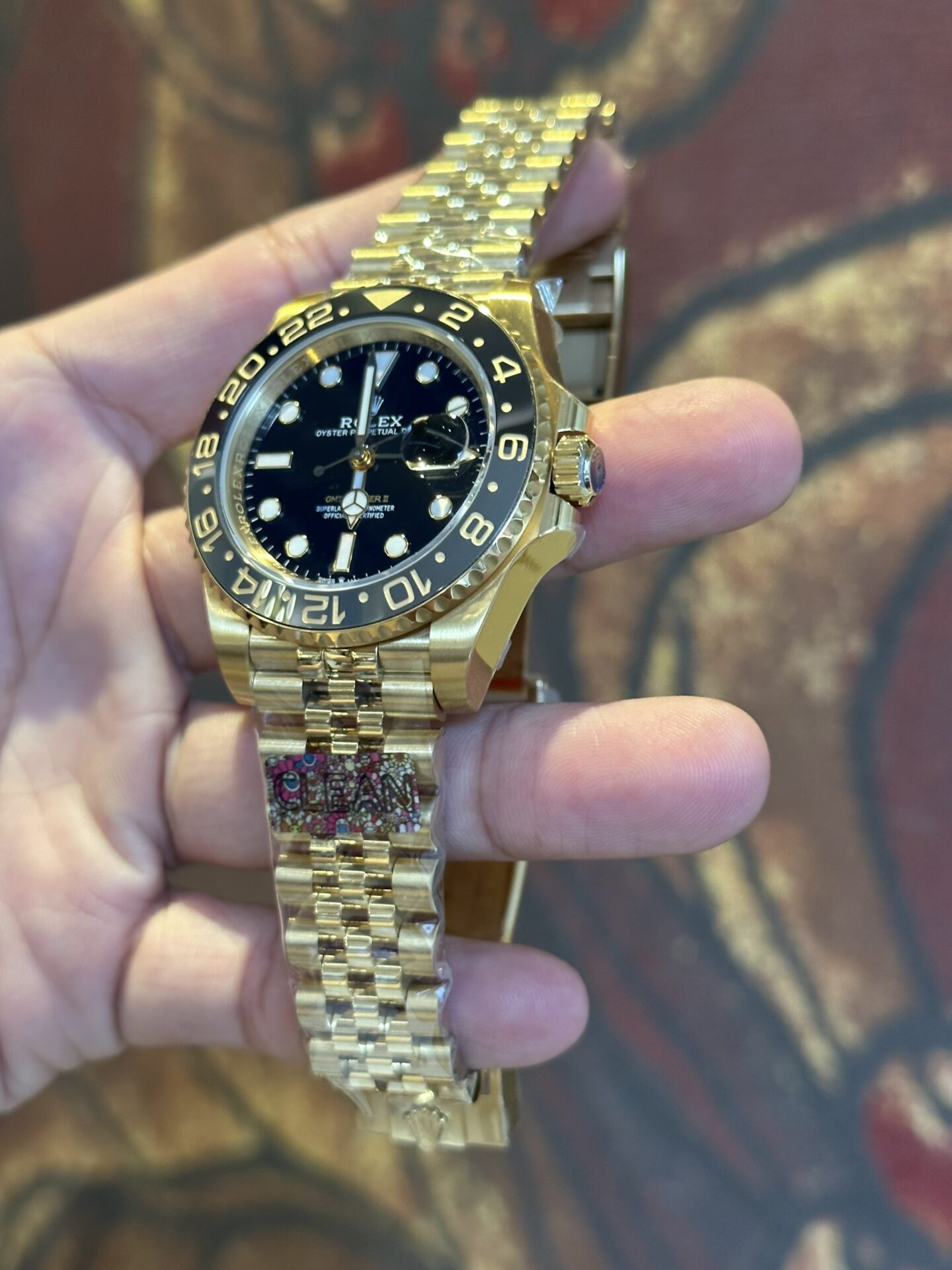 Rolex Replica 1:1 Watch GMT-Master II 126718GRNR Gold Plated Factory Clean 40mm - Elite Watch Atelier