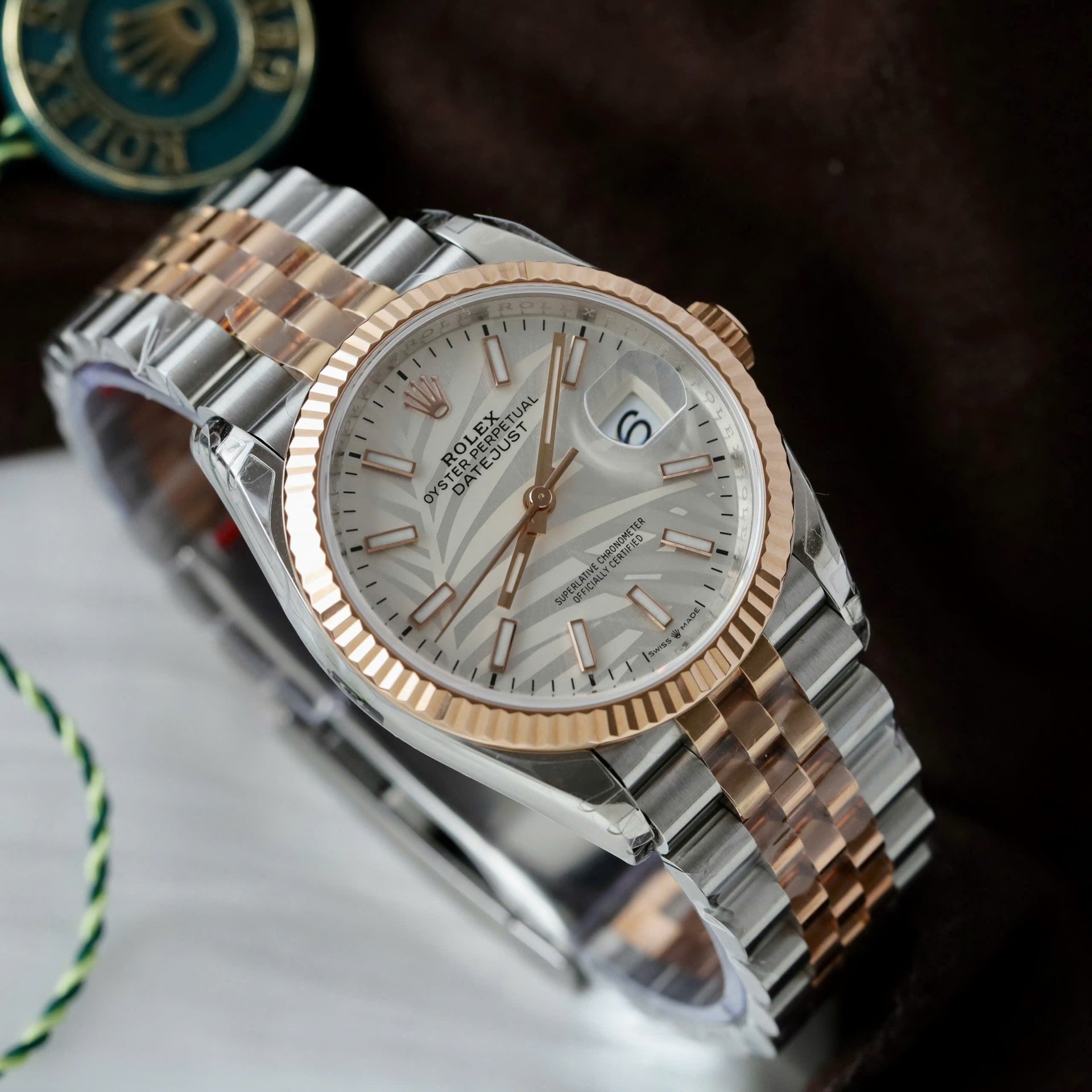 Rolex DateJust 126231 Best Copies Watch Palm Dial VS Factory 36mm - Elite Watch Atelier