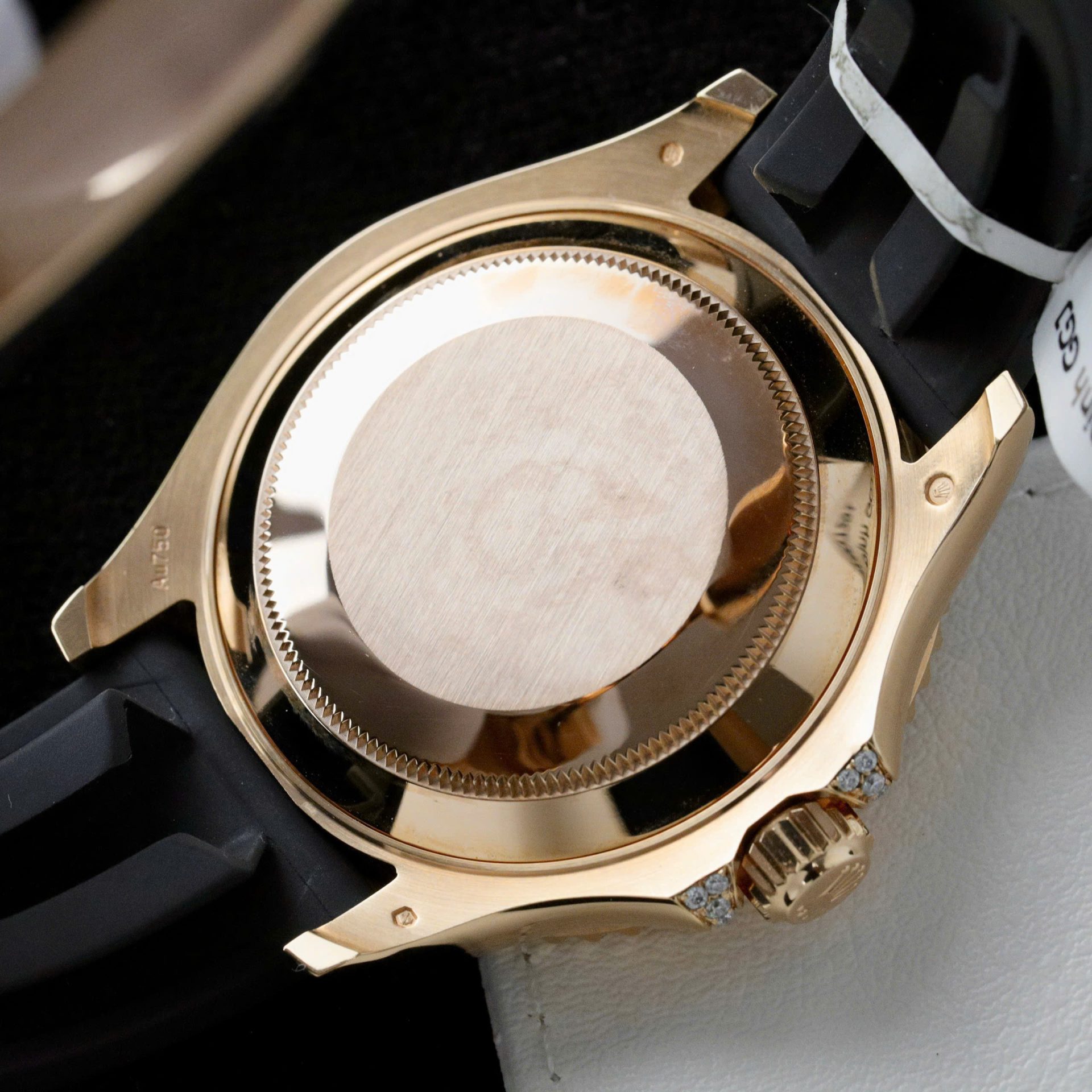 Rolex Yacht-Master Replica Watches Gold Wrapped + Moissanite Diamonds Hong Kong 40mm - Elite Watch Atelier