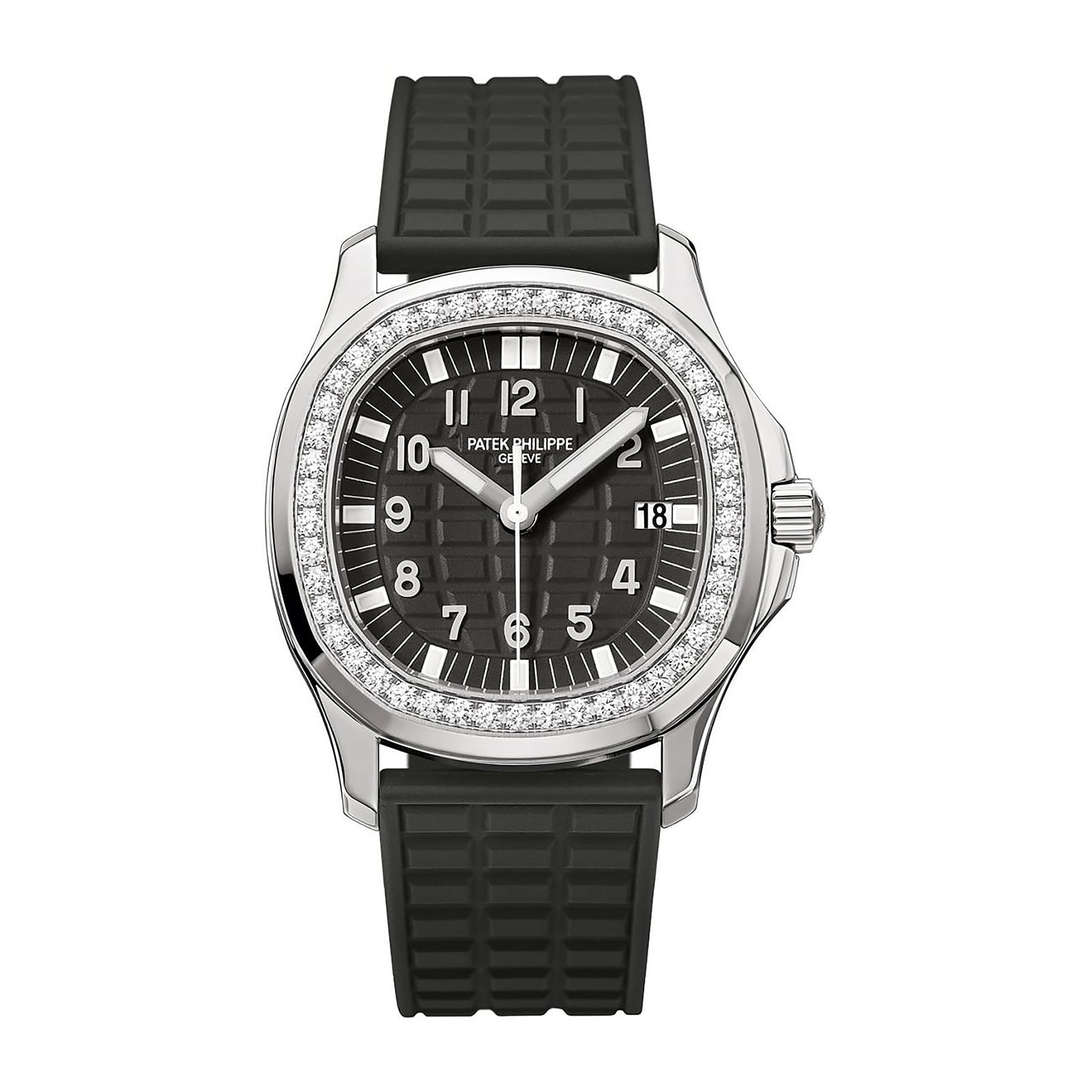 Fake Patek Philippe Replica Watch Aquanaut Ladies Stainless Steel Black Dial 5067A-001 TWF(1:1 replica) - Elite Watch Atelier