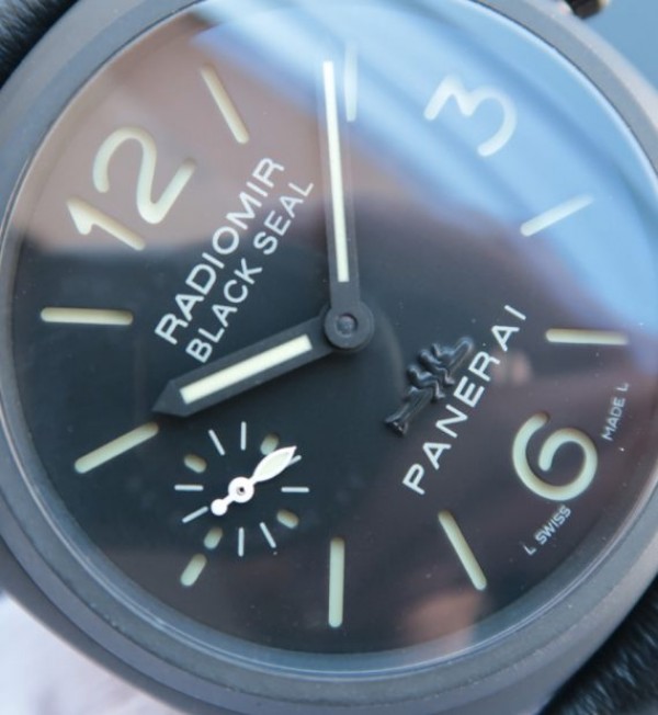 Replica Panerai XF PAM292 Real Ceramic Black Leather Strap A6497 - Elite Watch Atelier