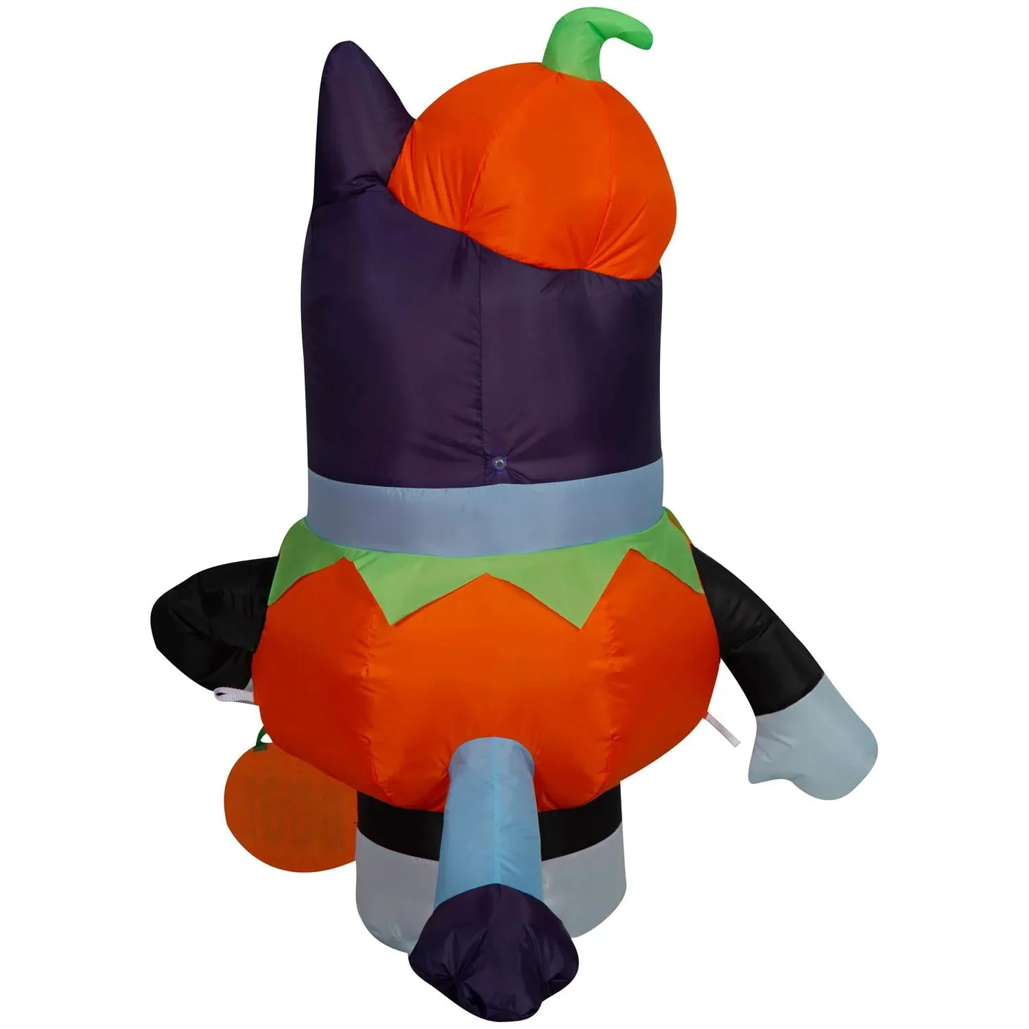 Gemmy 3.5 ft Airblown Blowup Inflatable Bluey in Pumpkin Costume Outdoor Decoration - Orange - Image 2 Gemmy 3.5 ft Airblown Blowup Inflatable Bluey in Pumpkin Costume Outdoor Decoration - Orange - Image 2