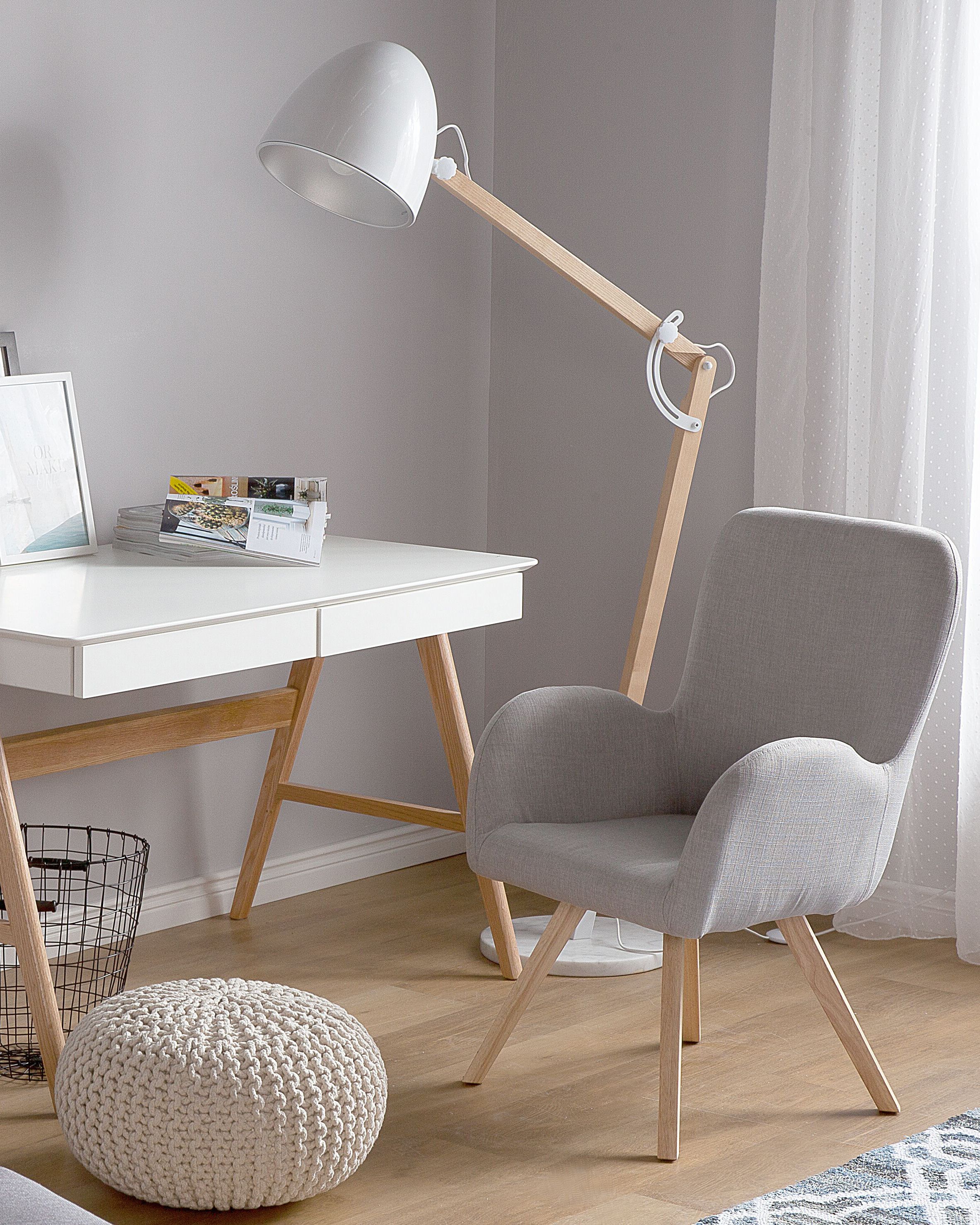 Armchair BJARN Fabric Light Grey