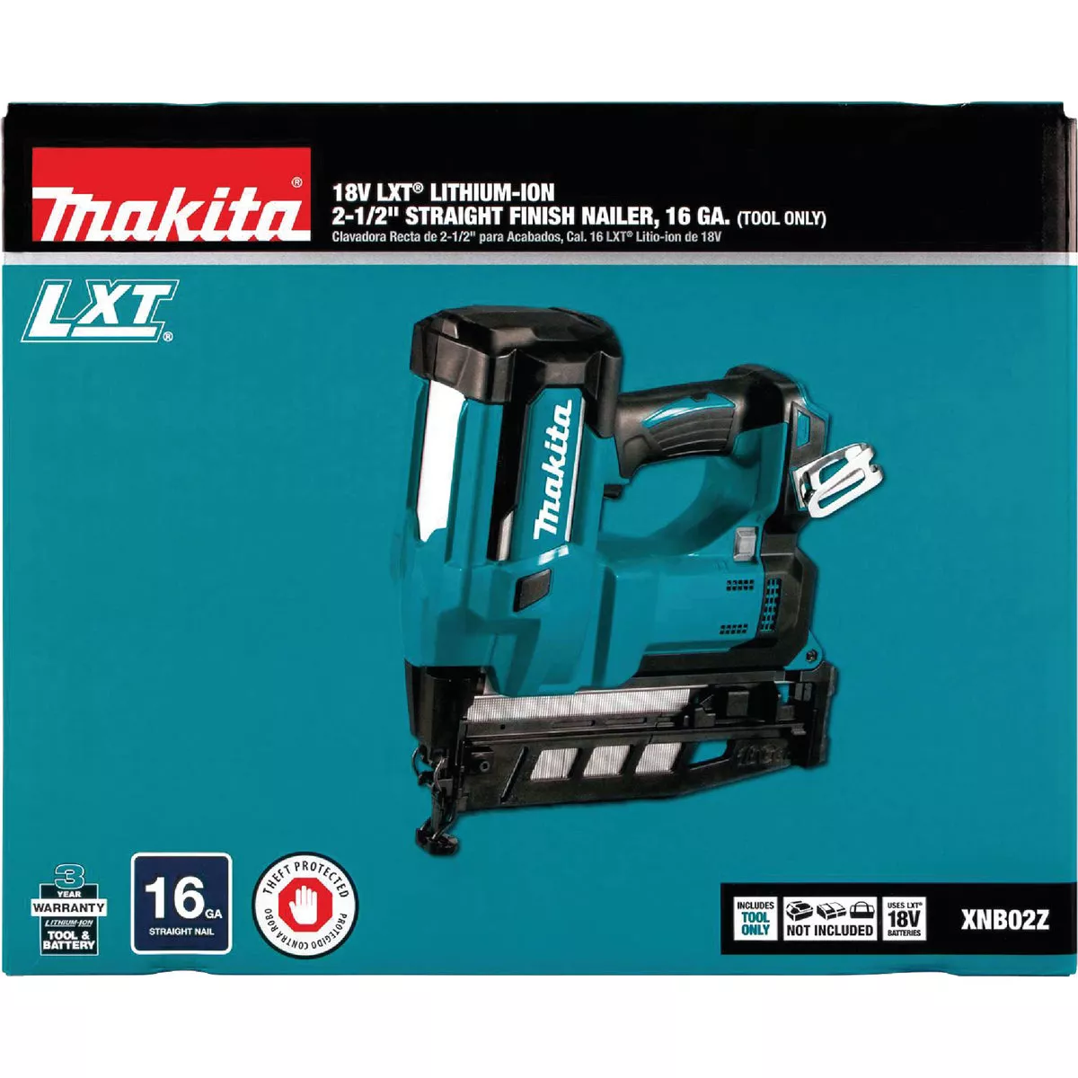 Makita 18V LXT Lithium-Ion 18-Gauge 2 In. Cordless Brad Nailer (Tool Only)