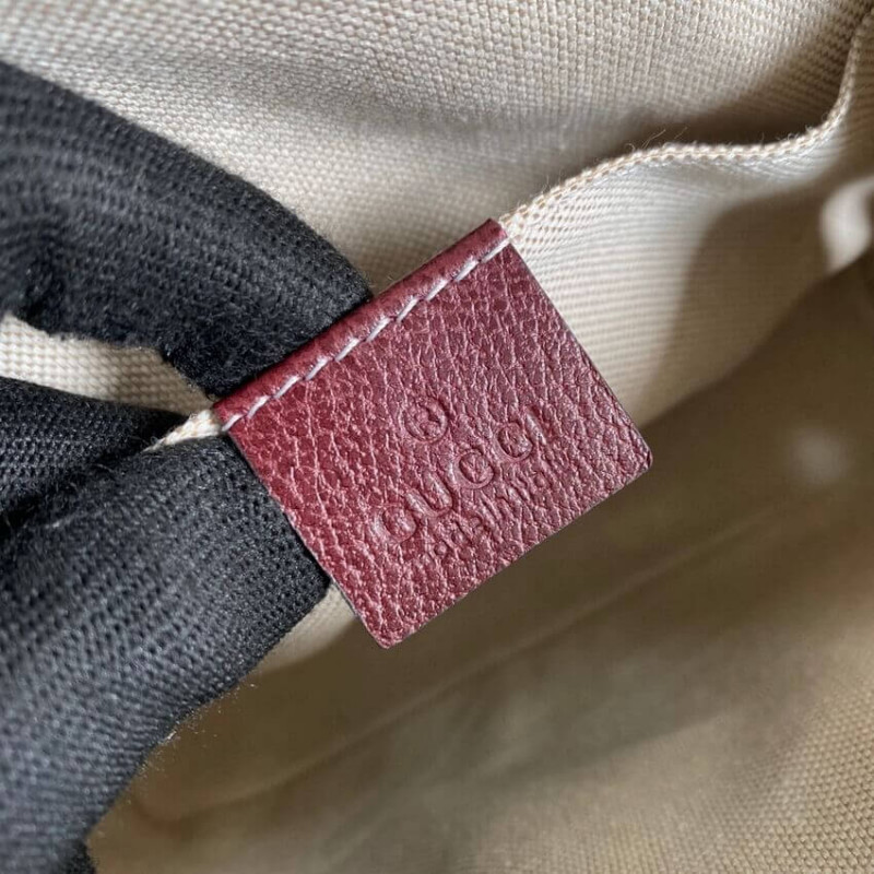 Replica Gucci Horsebit 1955 Gg Mini Bag 677212 In Burgundy Gg Canvas1:1High-quality replica