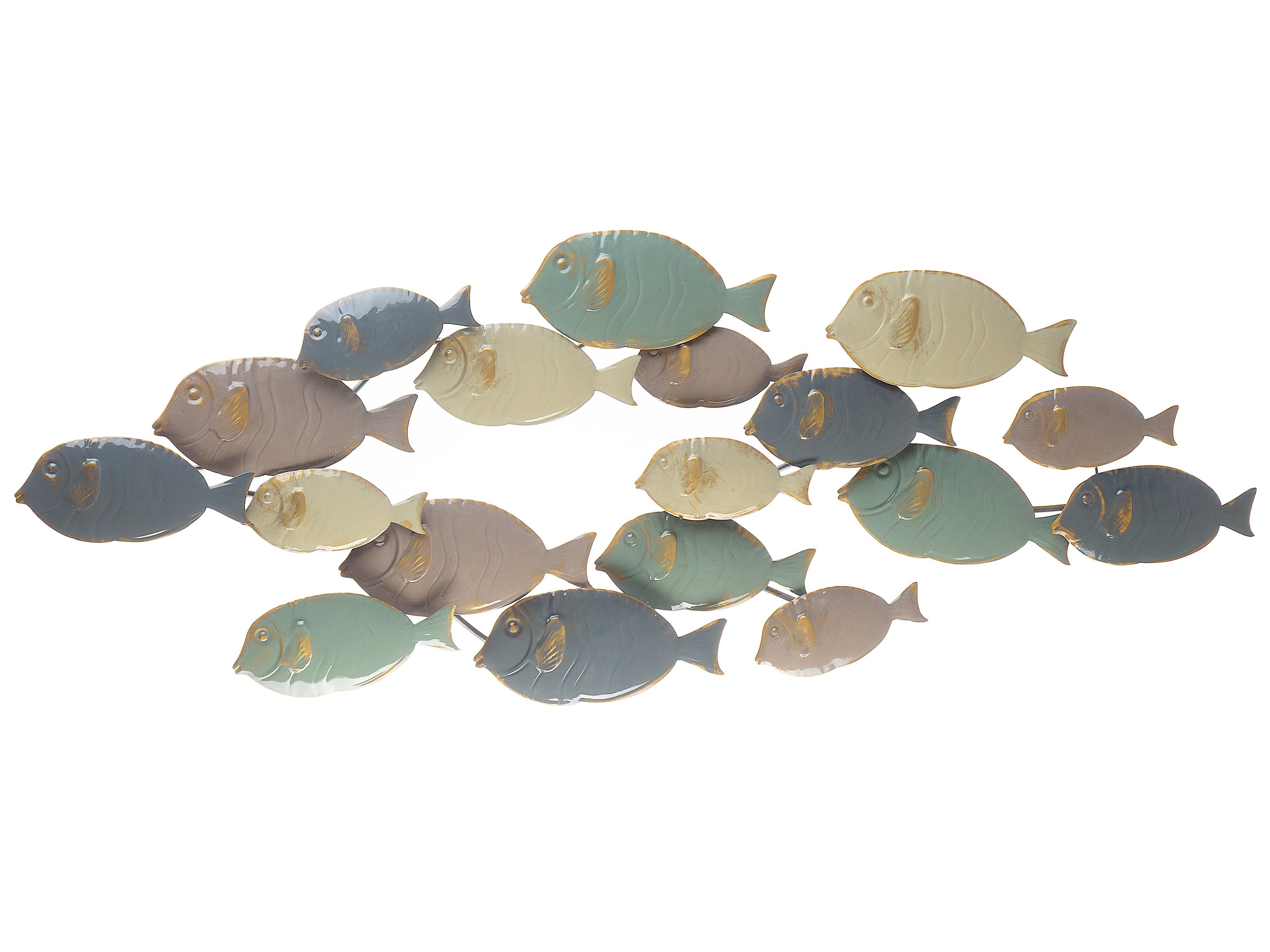 Wall Decor Fish FERMIUM Metal 47 cm Multicolour