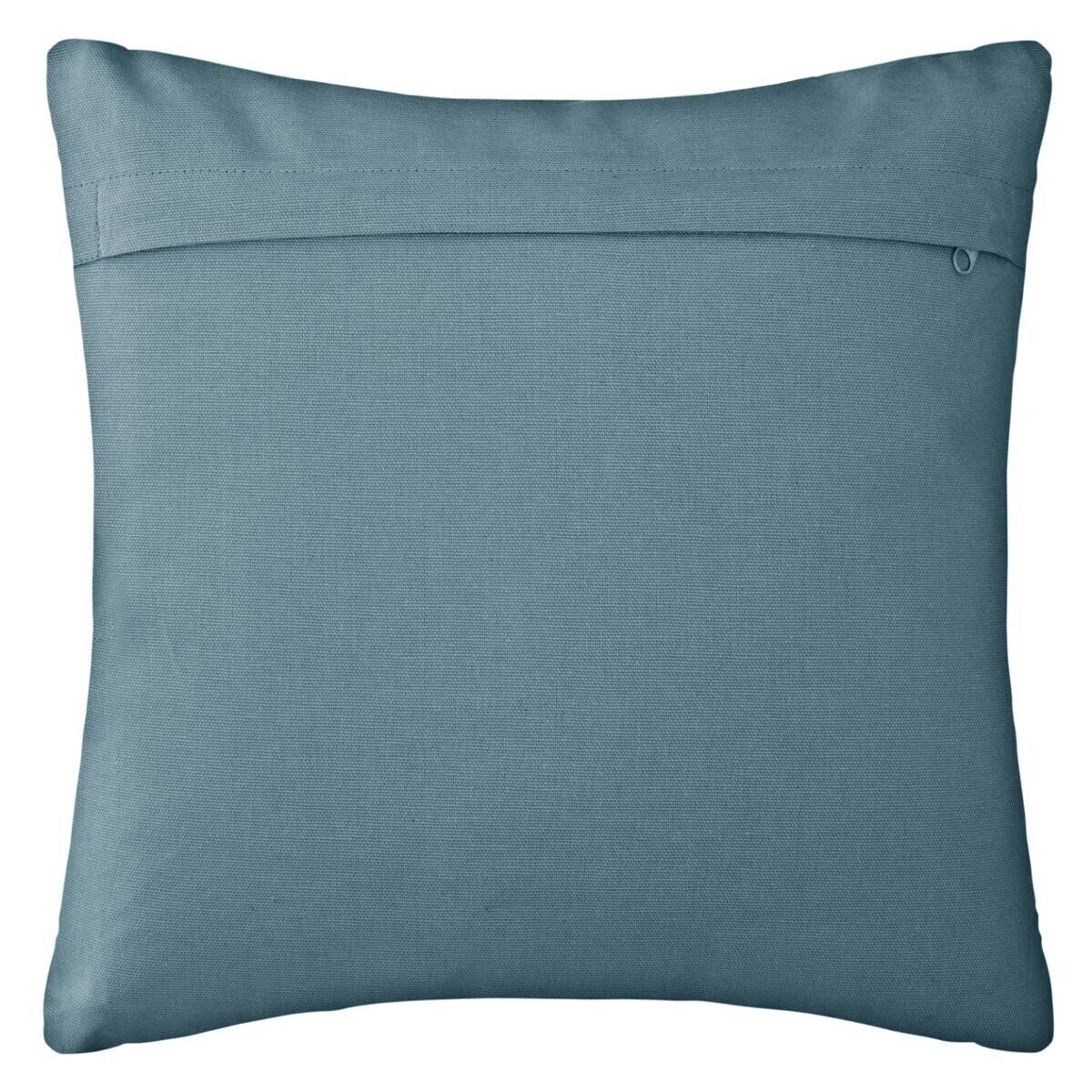 Pattern cushion "Otto" Teal blue, 38x38 cm