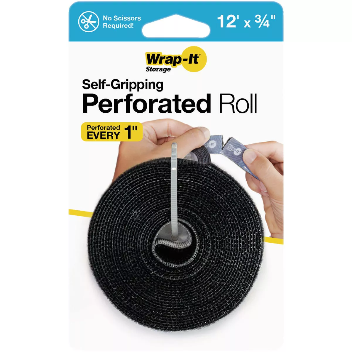 Wrap-It Storage 12 Ft. x 3/4 In. Self-Gripping Perforated Roll