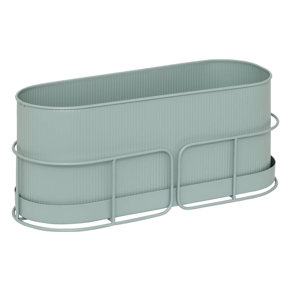 Planter "Aze" Celadon Green, L. 47 cm