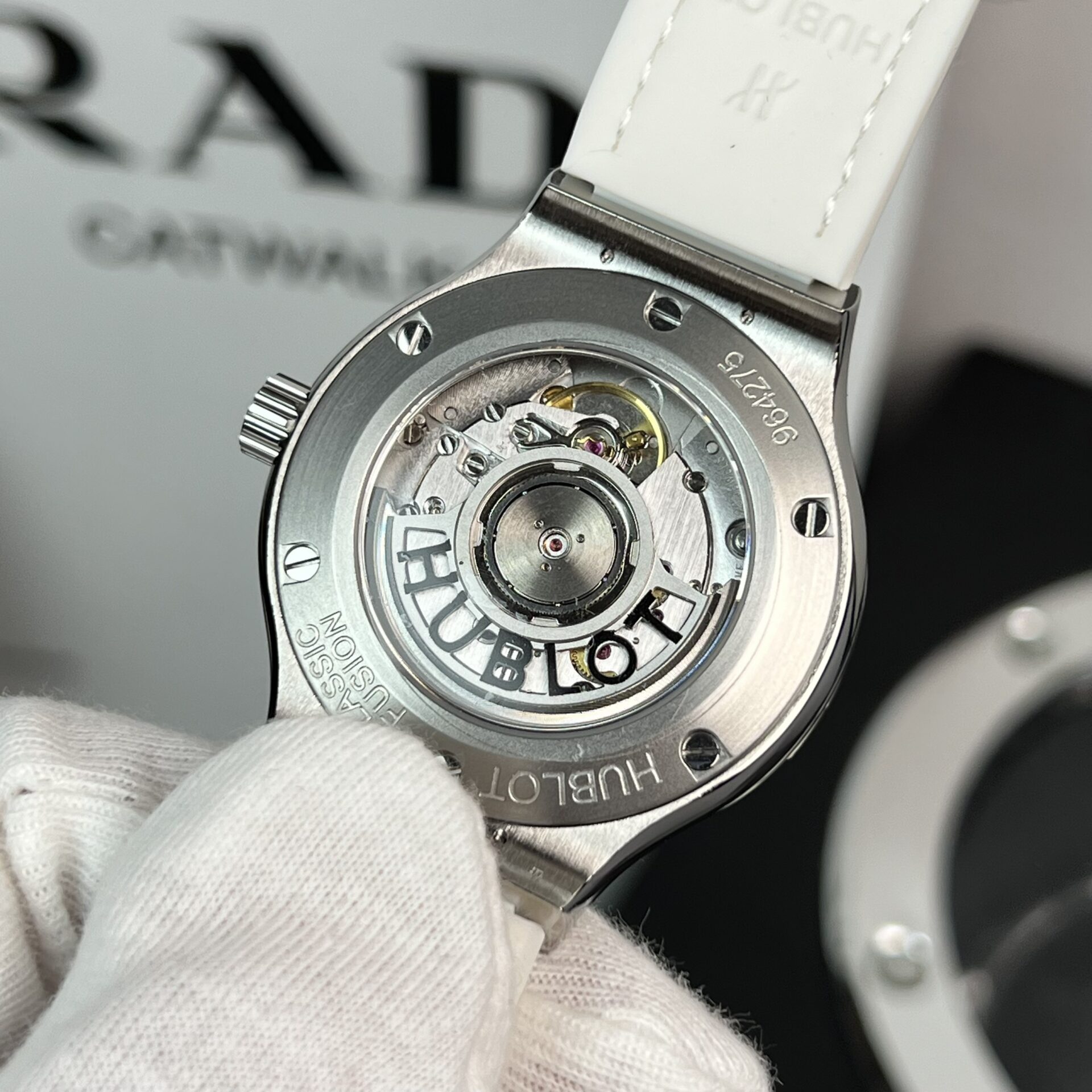Hublot Replica Watch Full Moissanite Diamond White HB Factory 38mm - Top club
