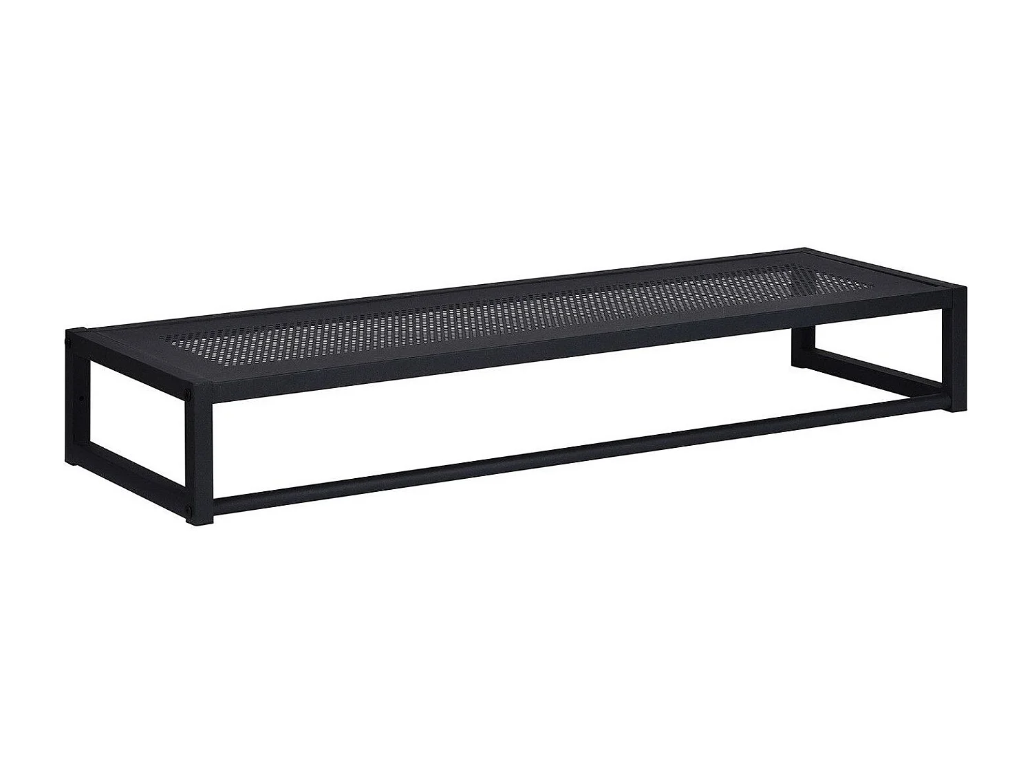 Penderie étagère murale bois et métal L90 cm GRIF Métal noir