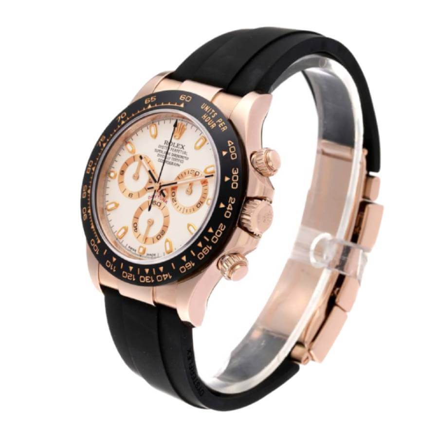 Rolex Cosmograph Daytona Rose Gold Oysterflex 116515 Replica - Elite Watch Atelier