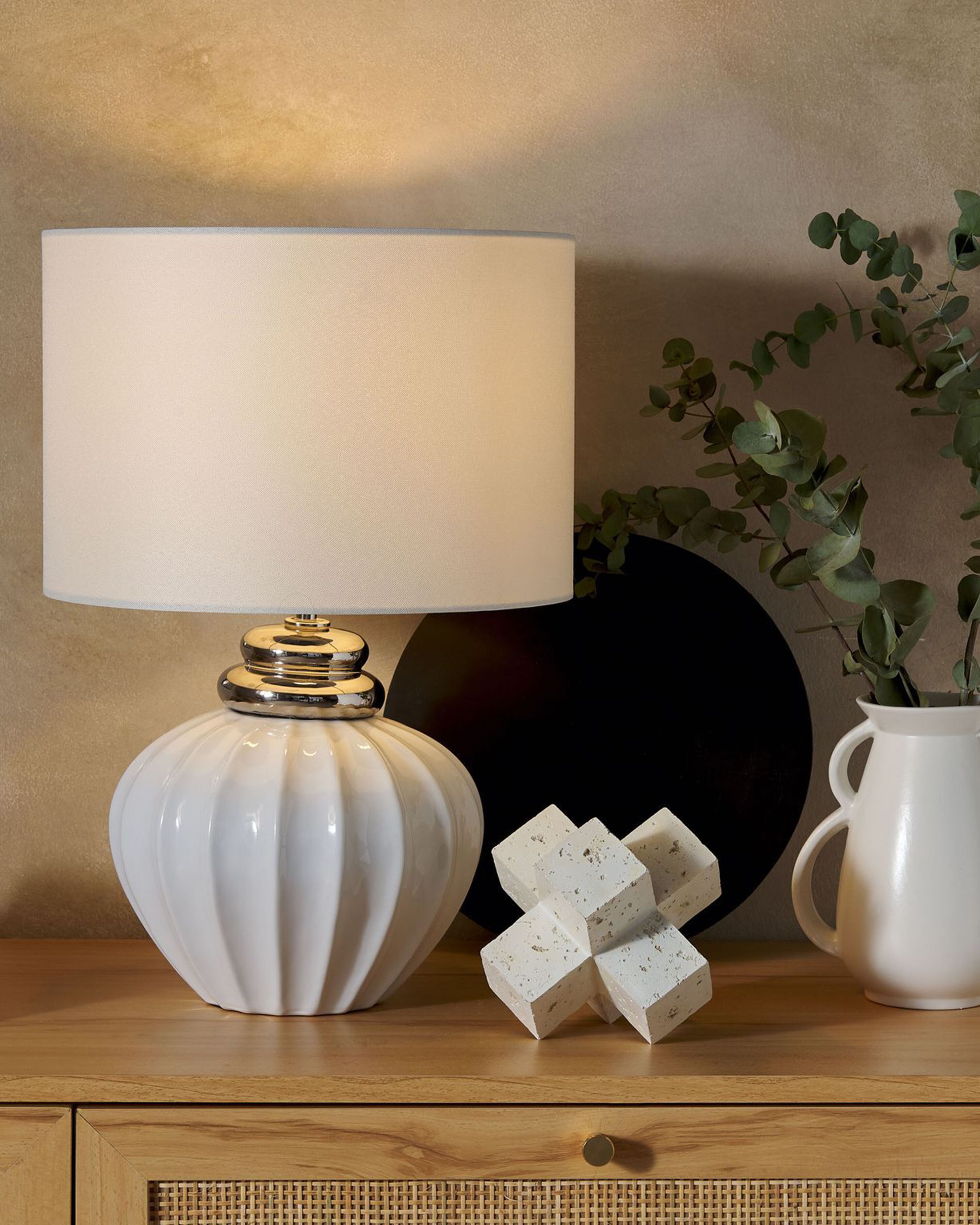 Table Lamp NERIS Ceramic Off-White