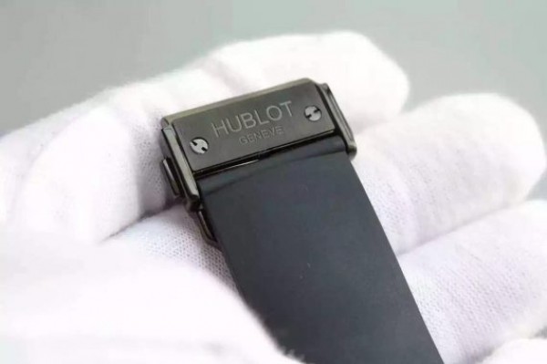 Replica Hublot Big Bang Tourbillon PVD Black Textured Dial Black Rubber Strap - Top club