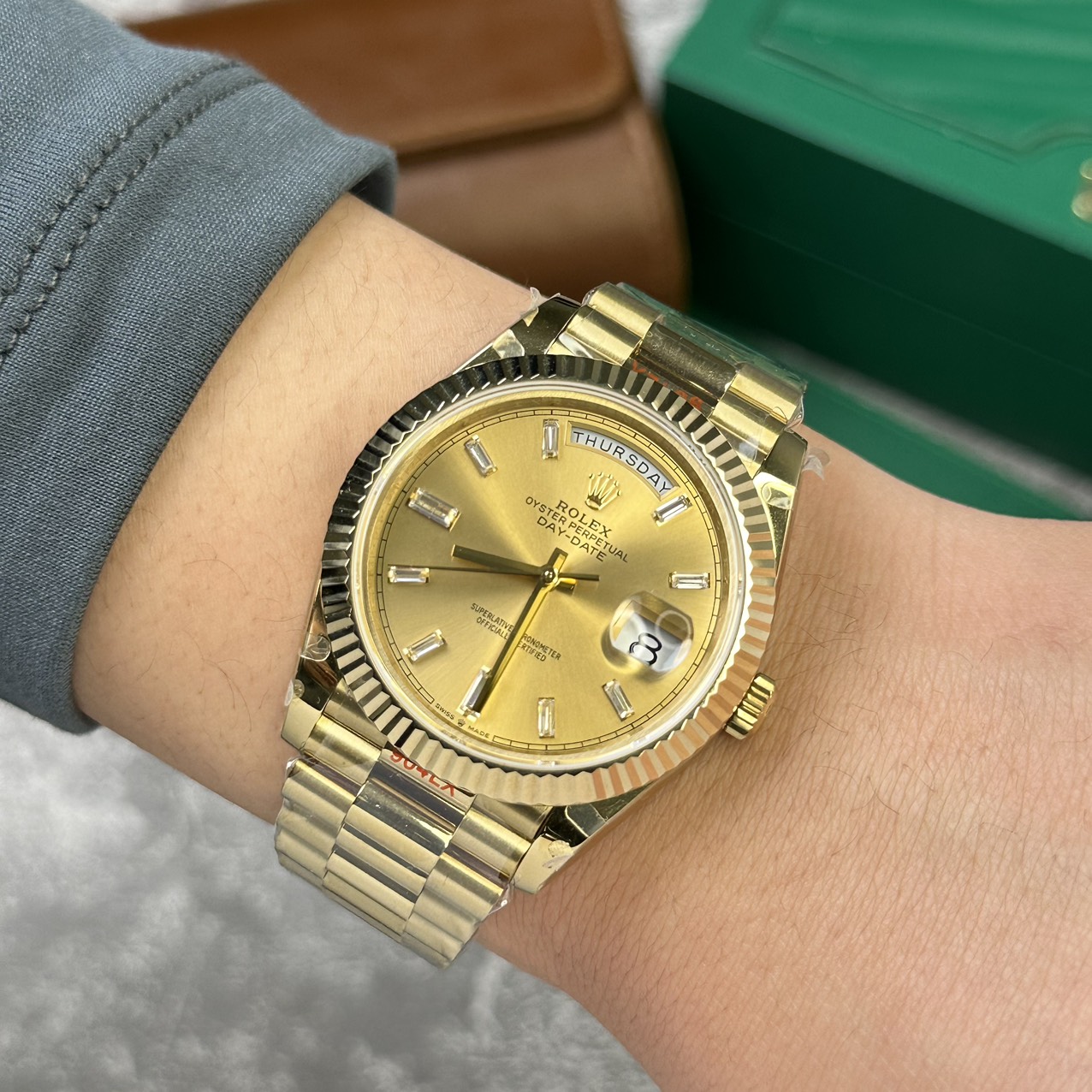 Rolex Replica Watch Day-Date 228238 Strap President V2 GM Factory 40mm - Top club