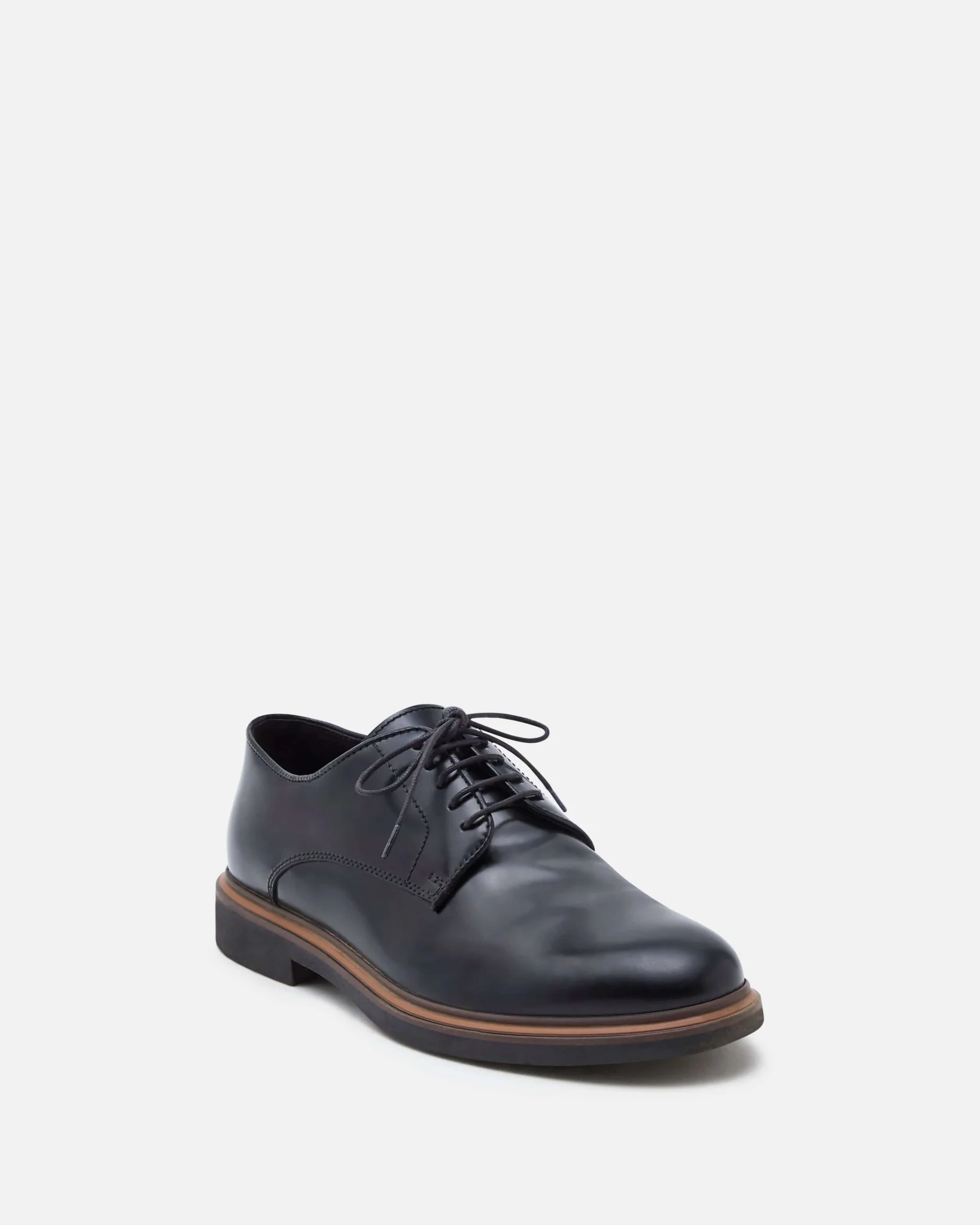 DERBIES MIOU/POL - En cuir noir