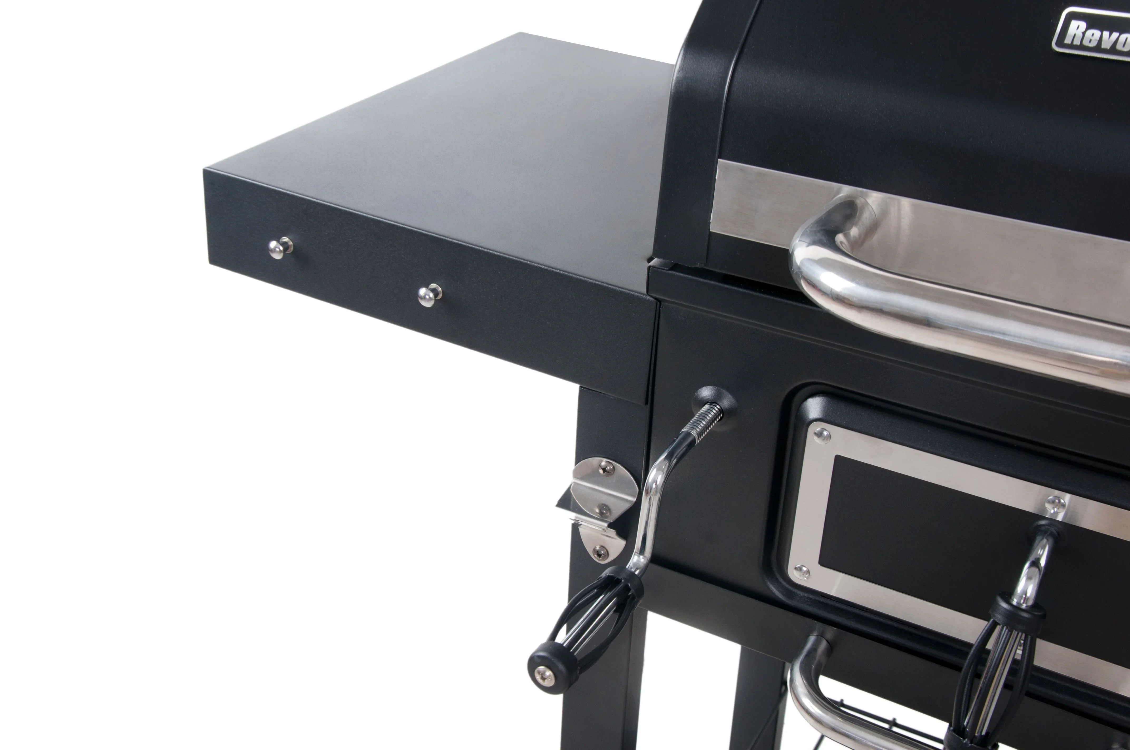 Dual Fuel Gas And Charcoal Combo Grill, Black With Stainless - GBC1793W - Image 3 Dual Fuel Gas And Charcoal Combo Grill, Black With Stainless - GBC1793W - Image 3