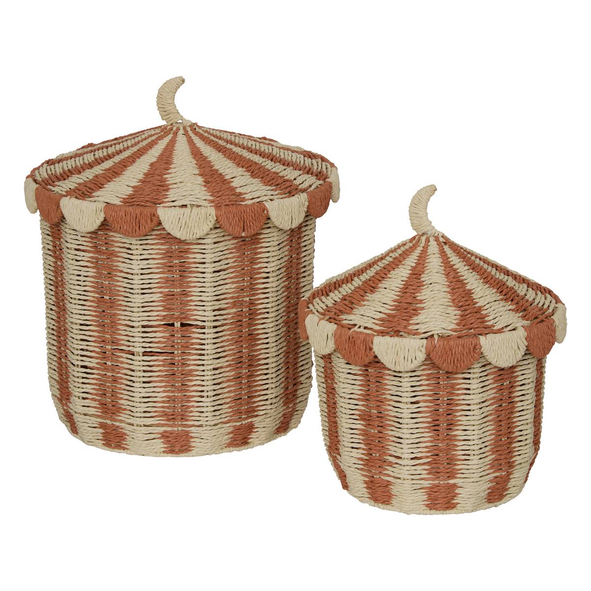 Set of 2 "Bella" Baskets Multicolored, 37.5x42 cm