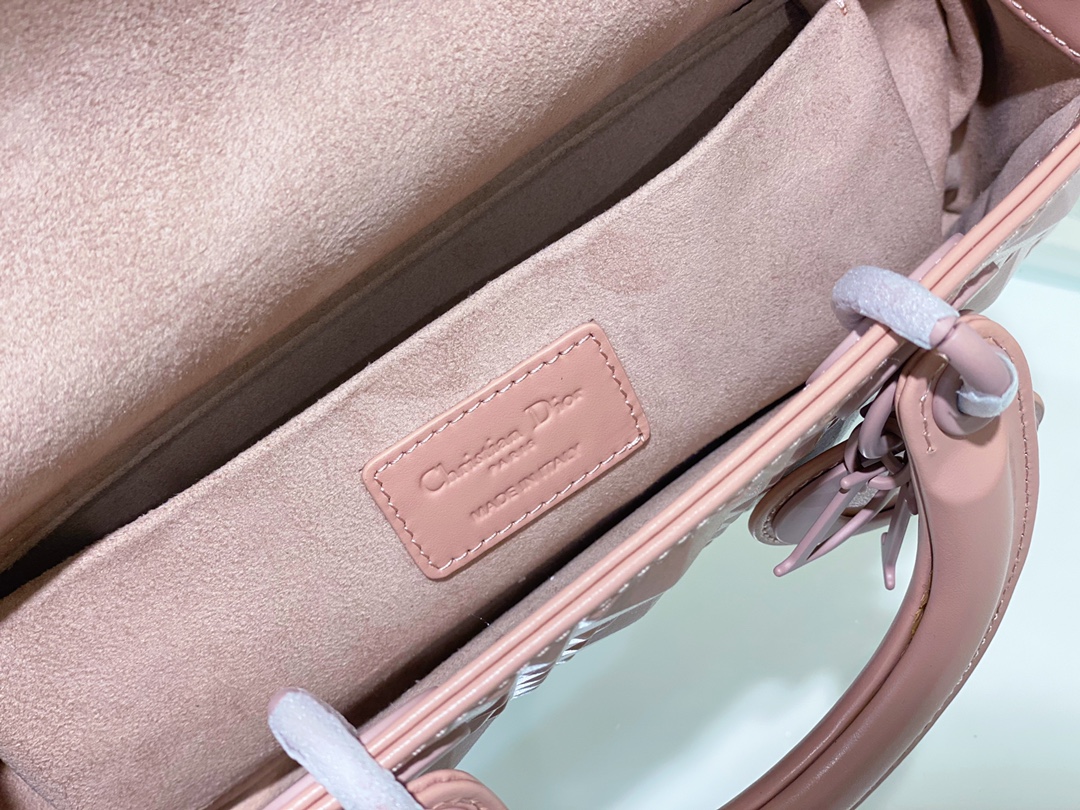 Medium Lady D-joy Bag White/Grey/Beige/Black For Women 10in/26cm M0540ONGE_M0301:1High-quality replica