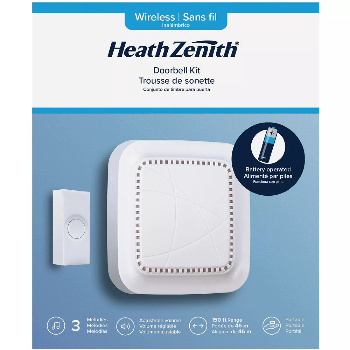 Globe Electric Wireless Chime & Doorbell Kit