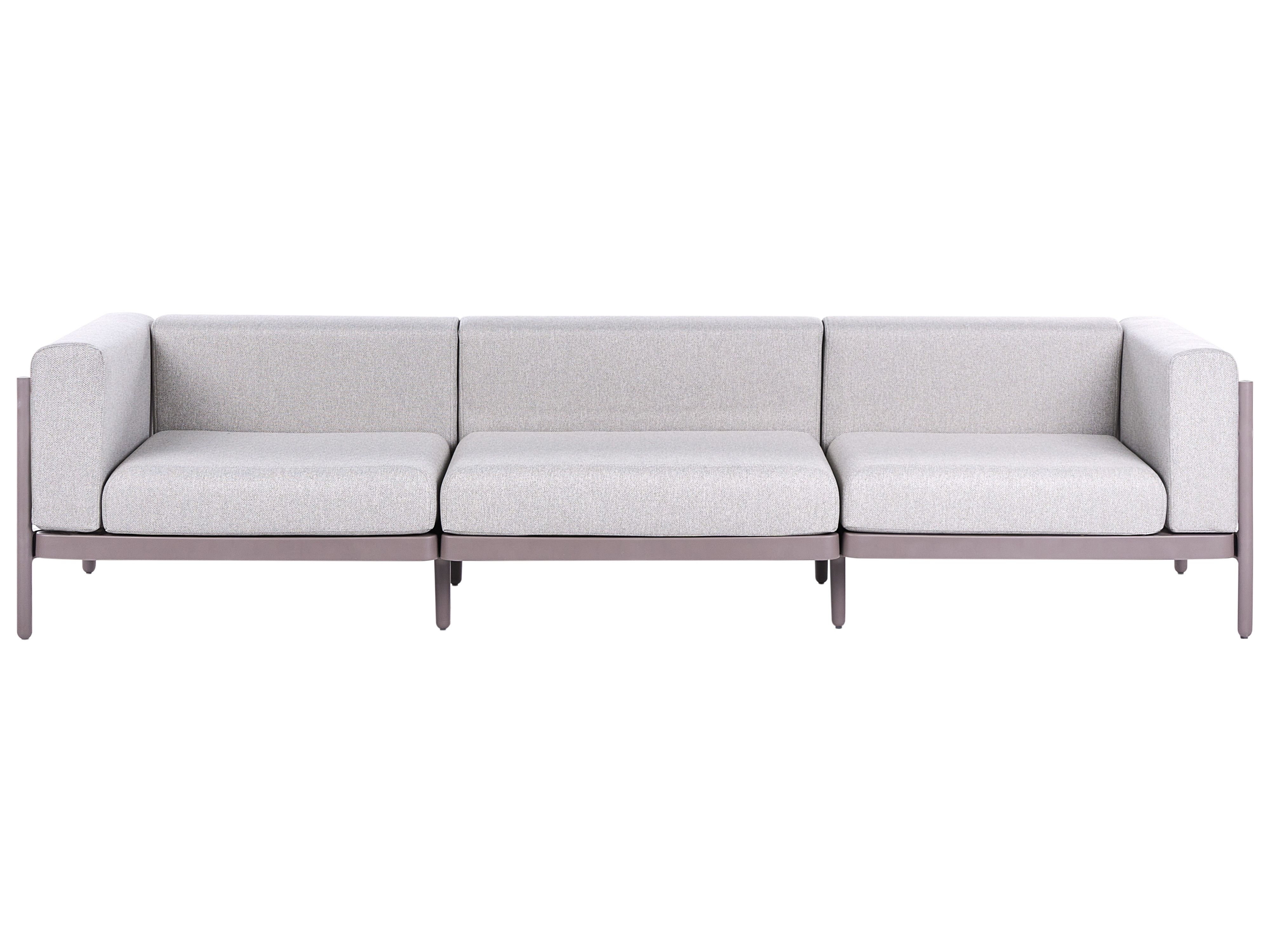 Garden Sofa 3 Seater FERRETTI Taupe