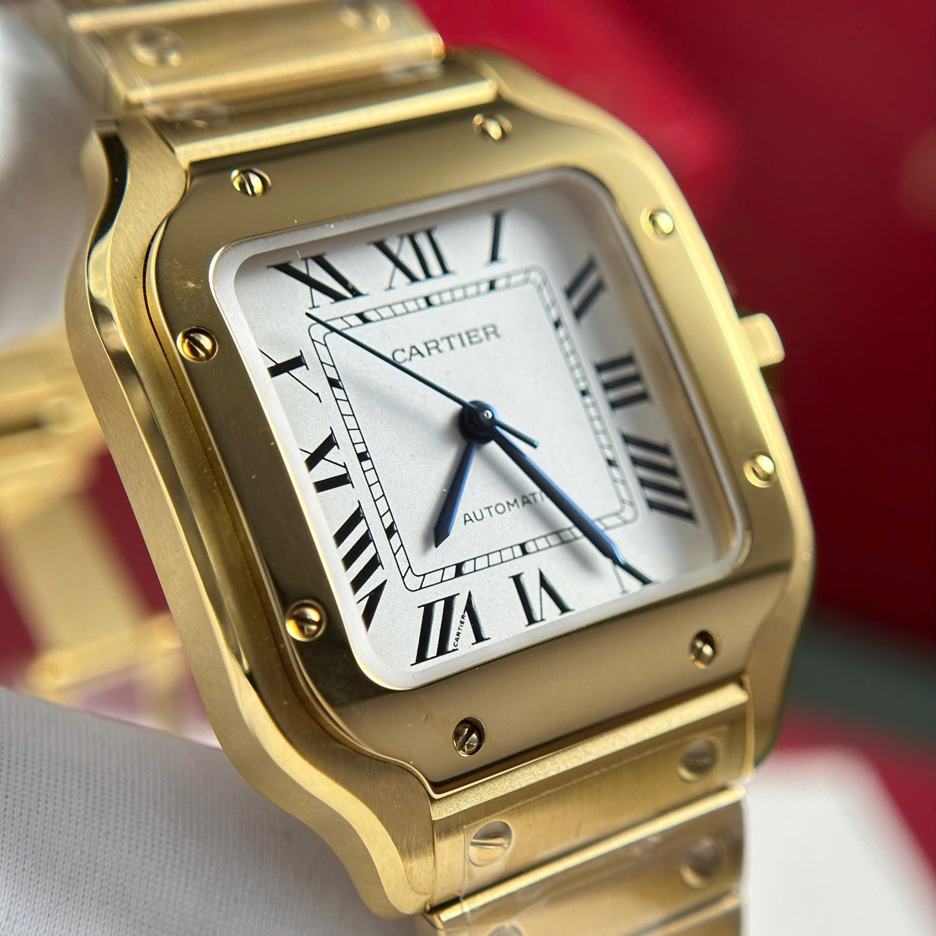 Cartier Santos Womens White Dial Best Replica Watch BV Factory 35.2mm - Top club