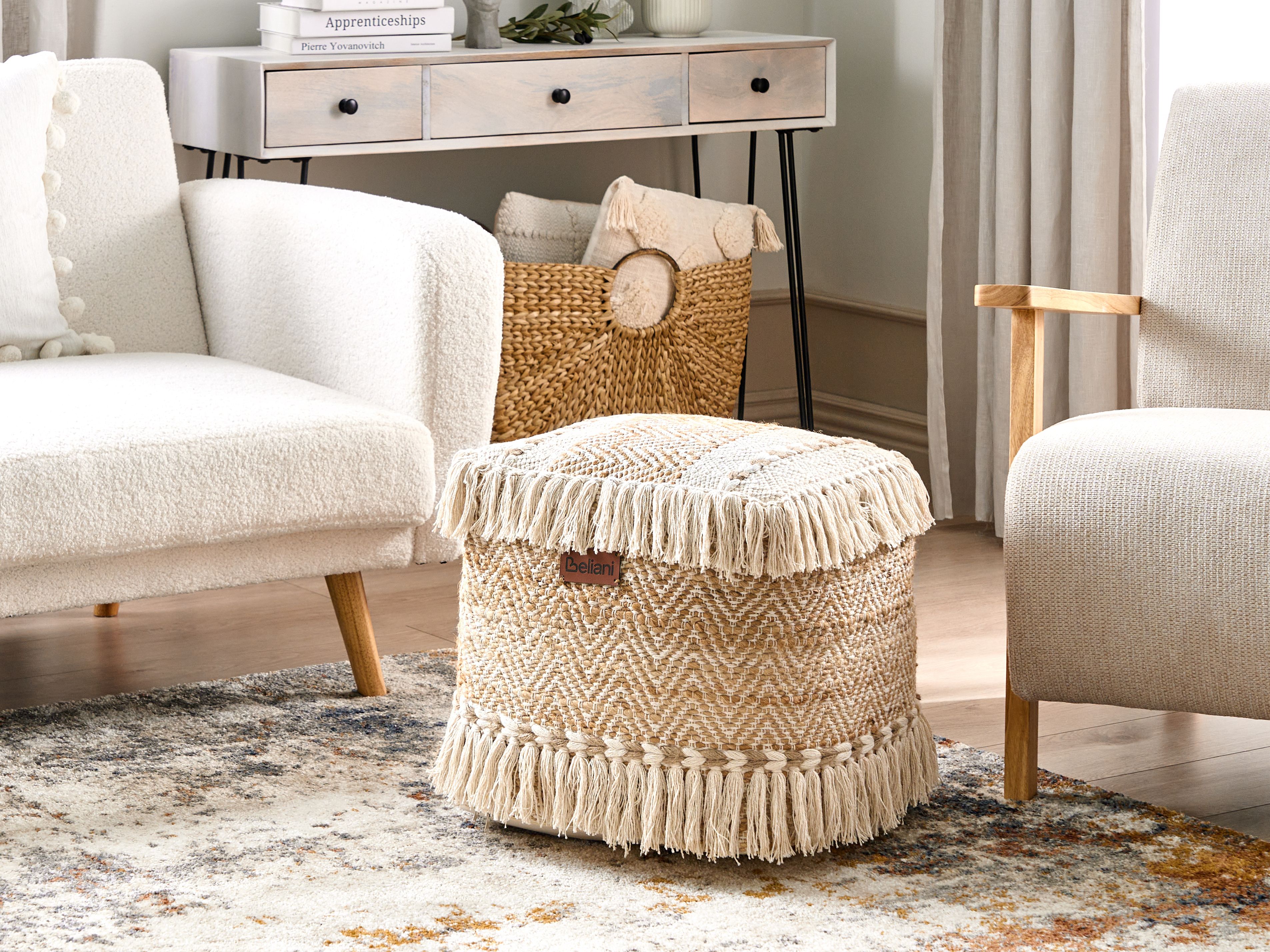 Pouffe ALUPOLA Jute Beige