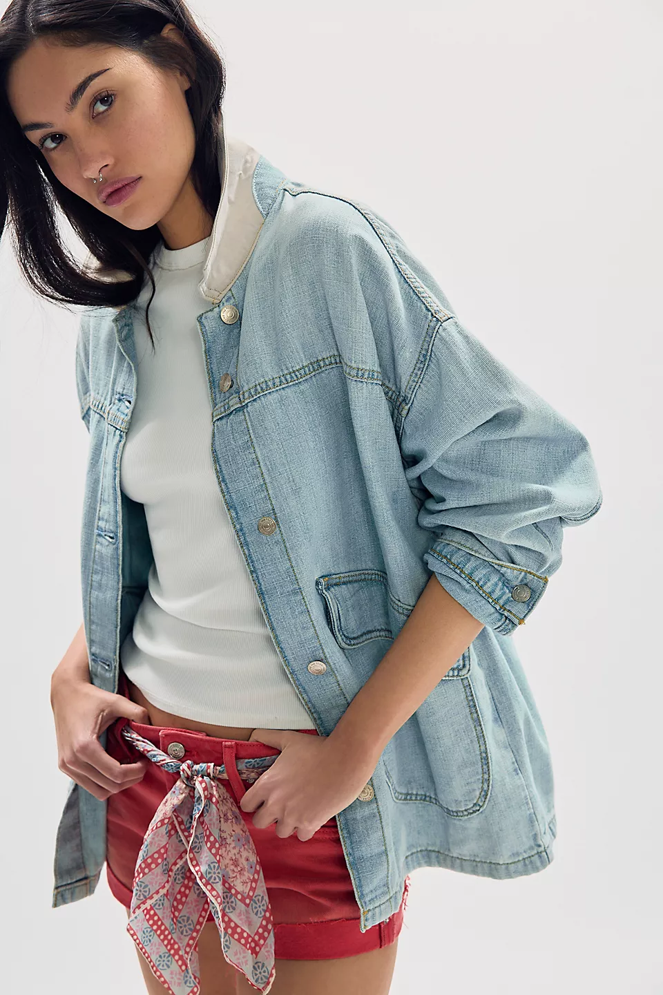 We The Free Lemon Denim Jacket-Sweet icing