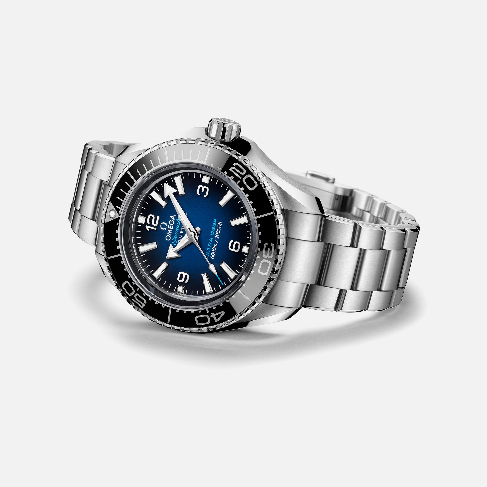 Seamaster Planet Ocean Ultra Deep Professional 6000M Co-Axial Master Chronometer 45.5mm Blue Dial On Bracelet(1:1 replica) - Top club