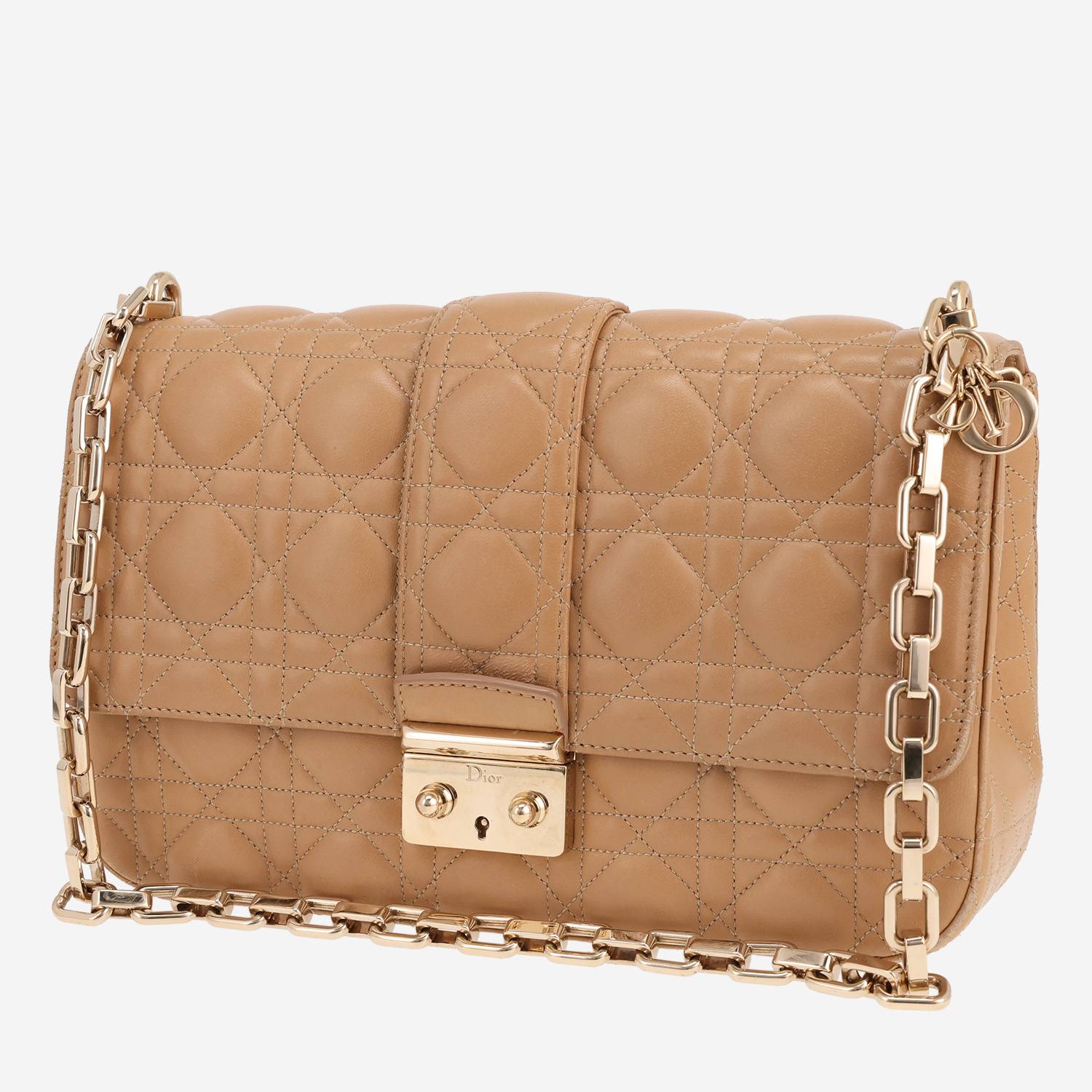 Dior Promenade handbag in beige leather cannage