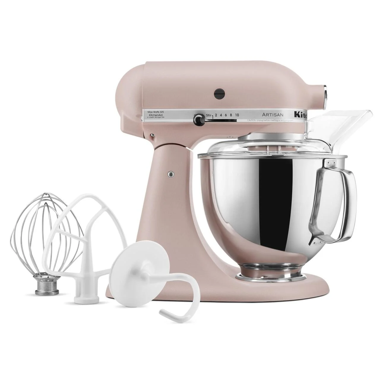 KitchenAid Artisan Series 5-Quart Tilt-Head Stand Mixer, Feather Pink, KSM150PS - Image 5