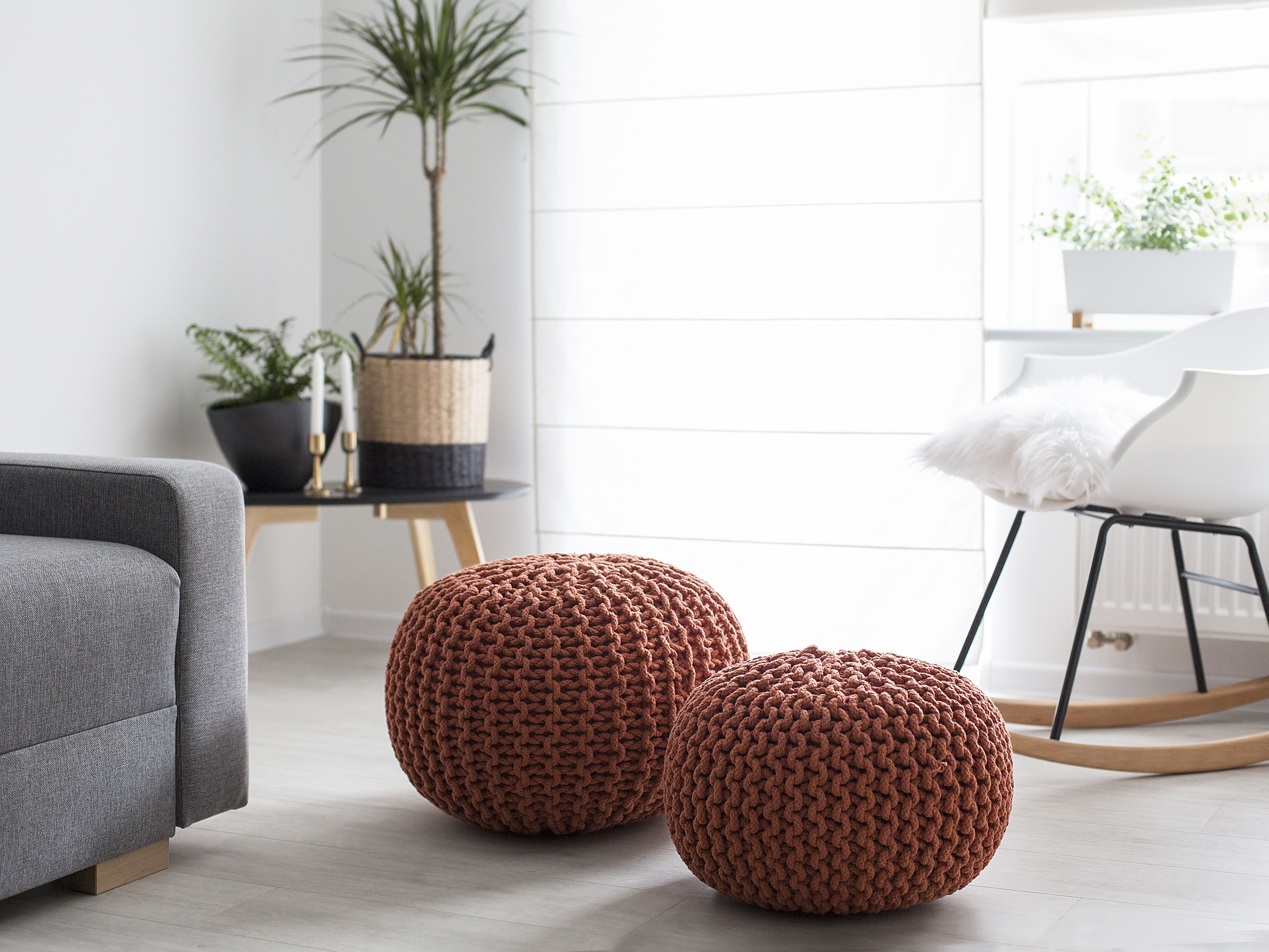 Pouffe CONRAD Cotton Copper