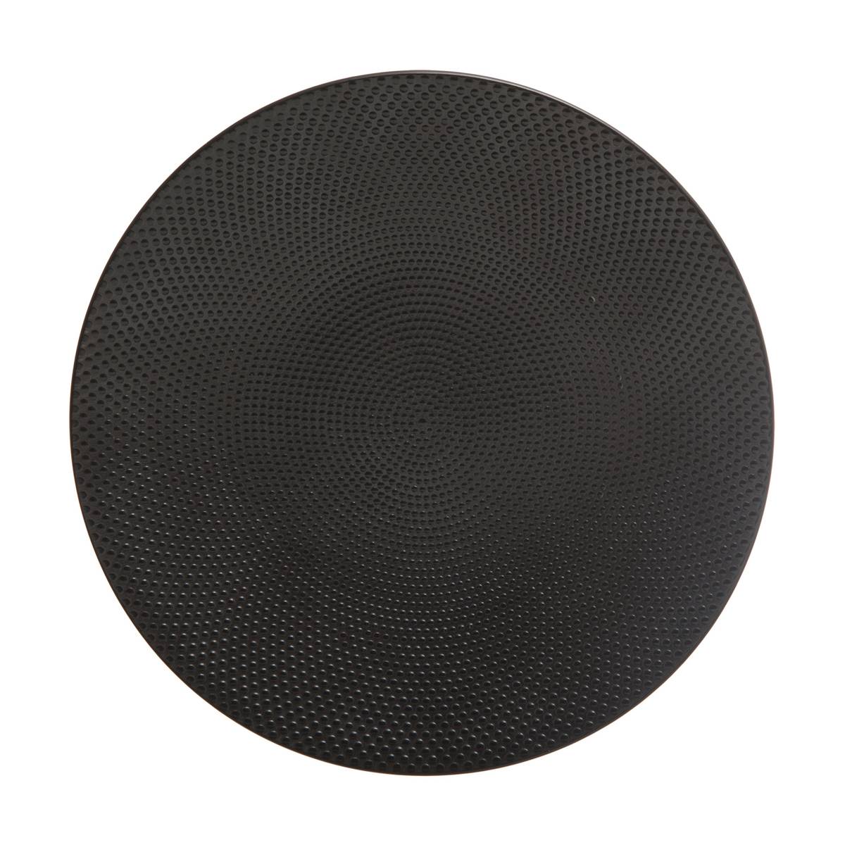 "Caviar" dessert plate D.20.8 cm, Black