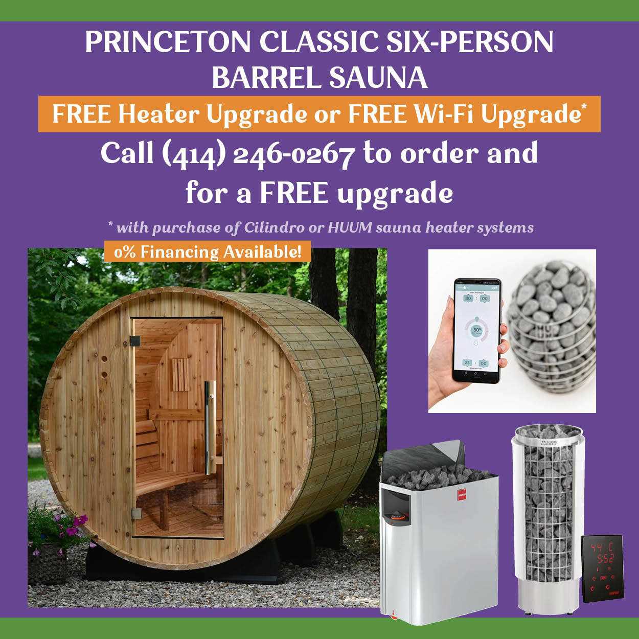 Almost Heaven Classic Barrel Sauna, 6 Person - Princeton - Image 4 Almost Heaven Classic Barrel Sauna, 6 Person - Princeton - Image 4