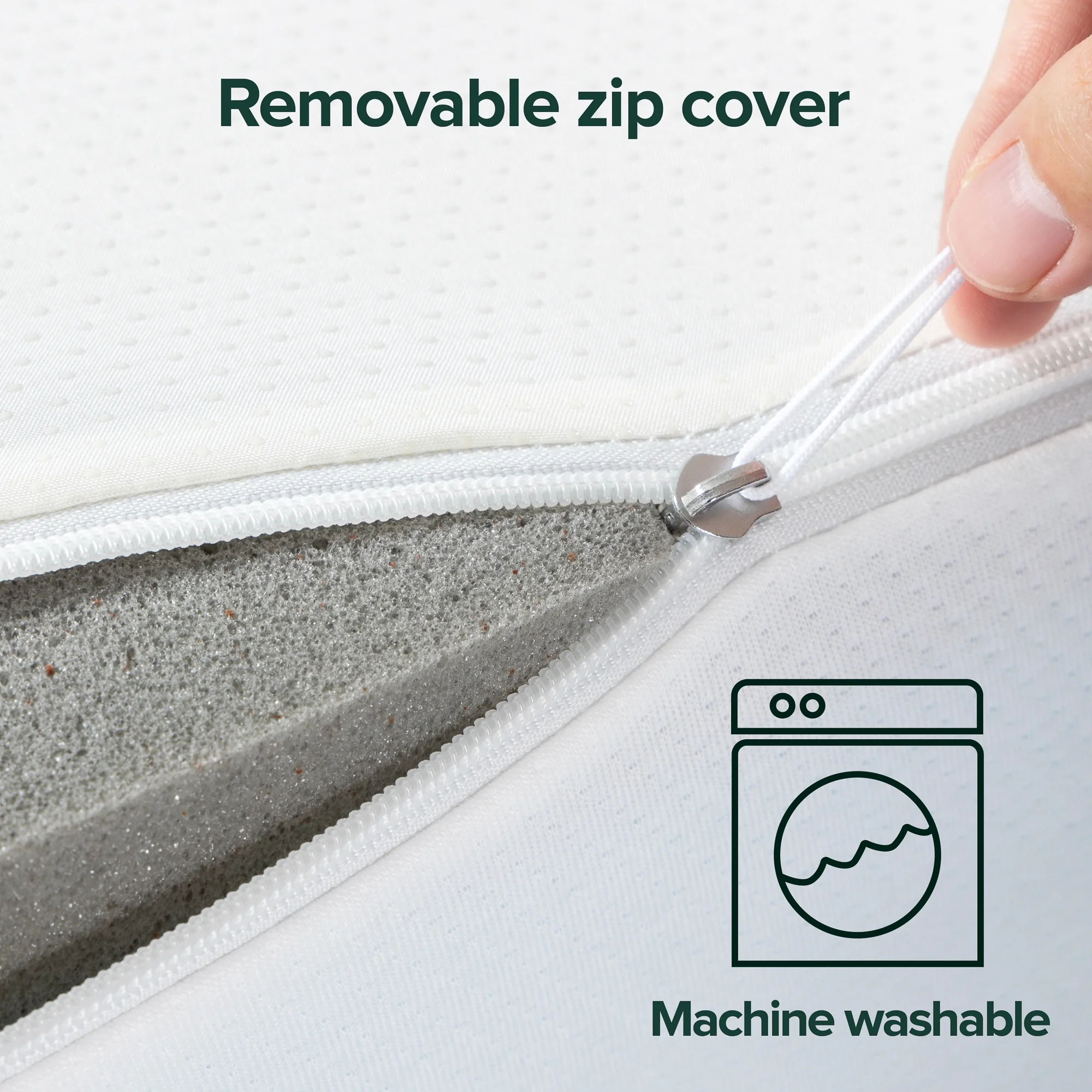 Allswell 3" Covered Memory Foam Mattress Topper, Queen - Image 12