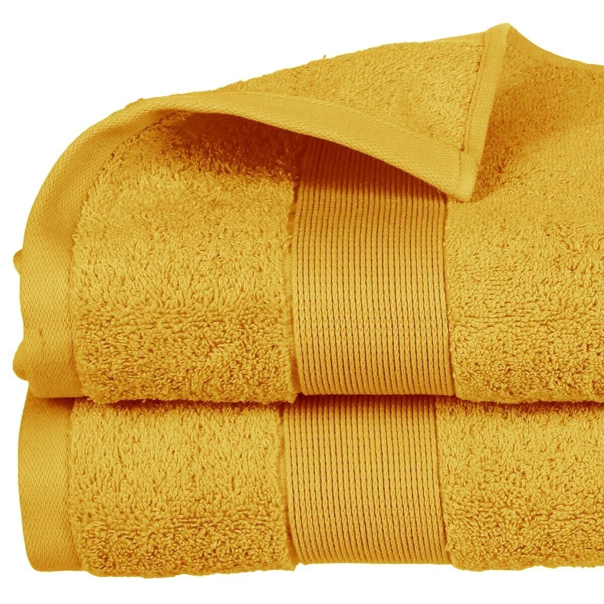 Bath sheet "Essential", cotton Cotton, Yellow, 100x150 cm, 400 g/m&sup2;