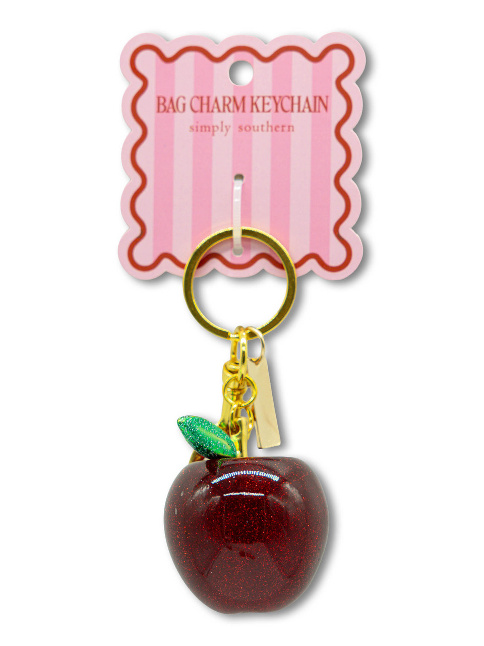 0126-BAG-CHARM-JWL-APLRED - Simply Southern Outlet