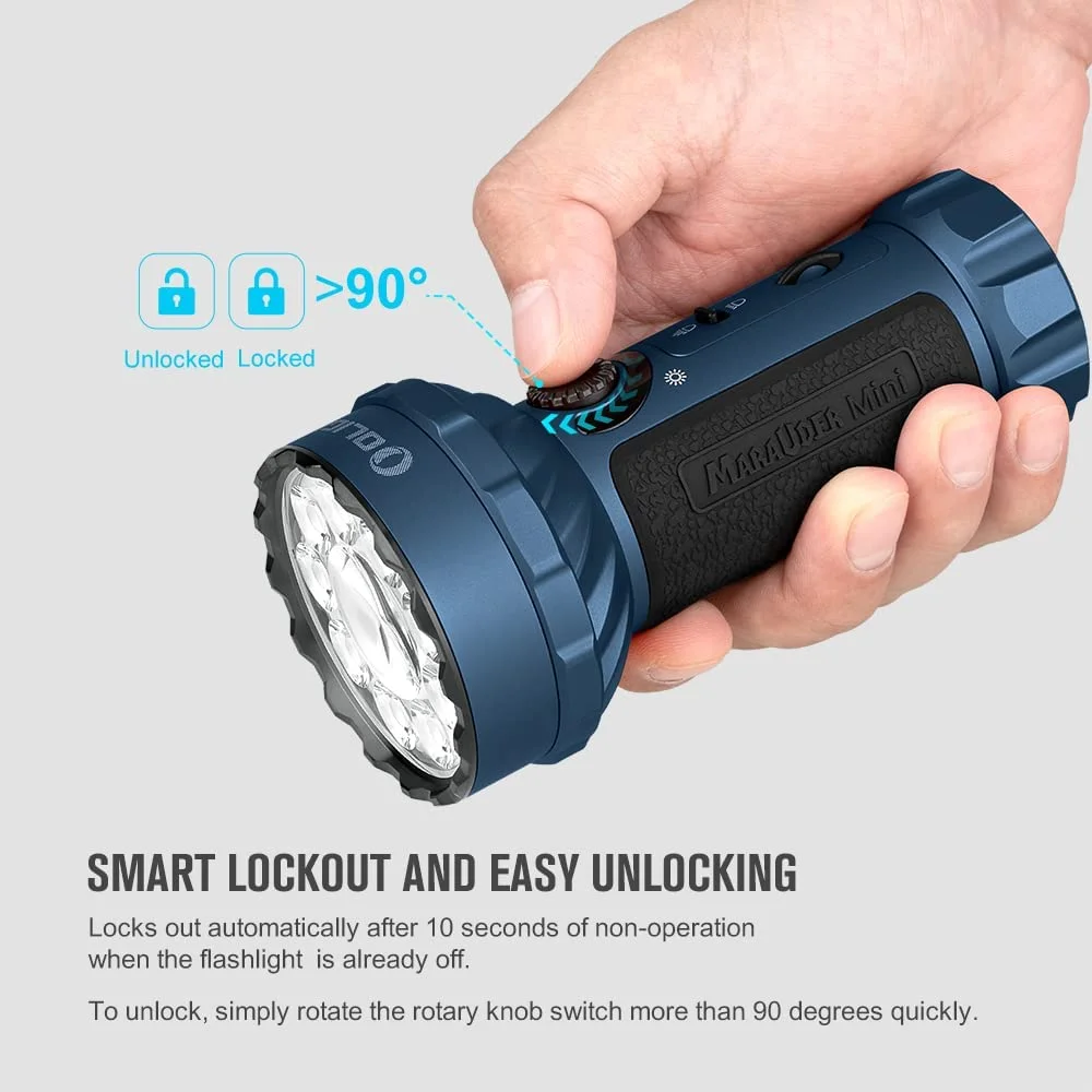 OLIGHT Marauder Mini 7,000 Lumens Bright Flashlight with 600 Meters Beam Distance, Powerful RGB Lights, Magnetic Rechargeable for Outdoors Work, Hunting, and Searching(Black) - Image 20